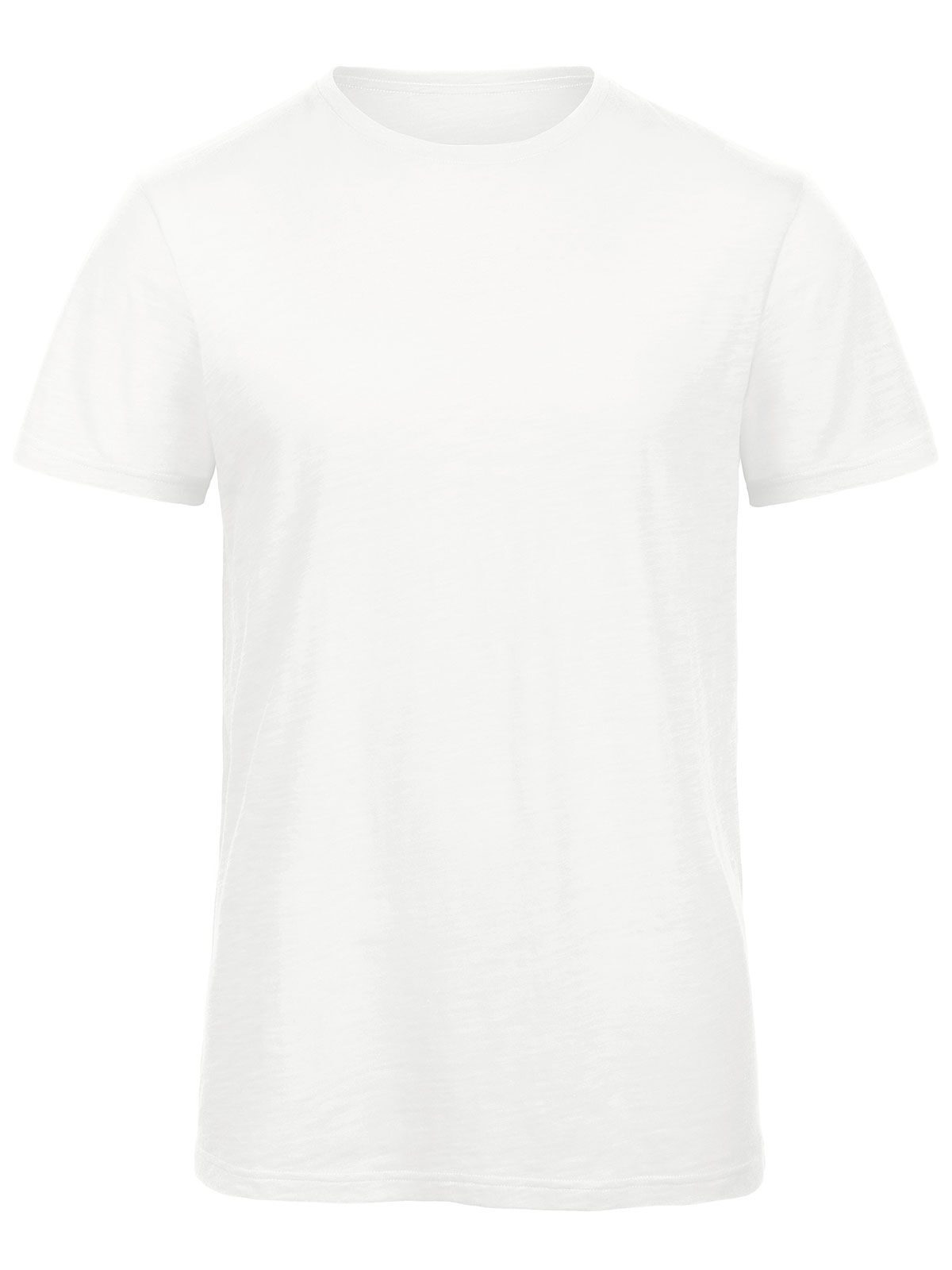 Inspire Slub T Uomo Herren T-Shirt – B&C – Farbe chic pure white – individuell veredelbar