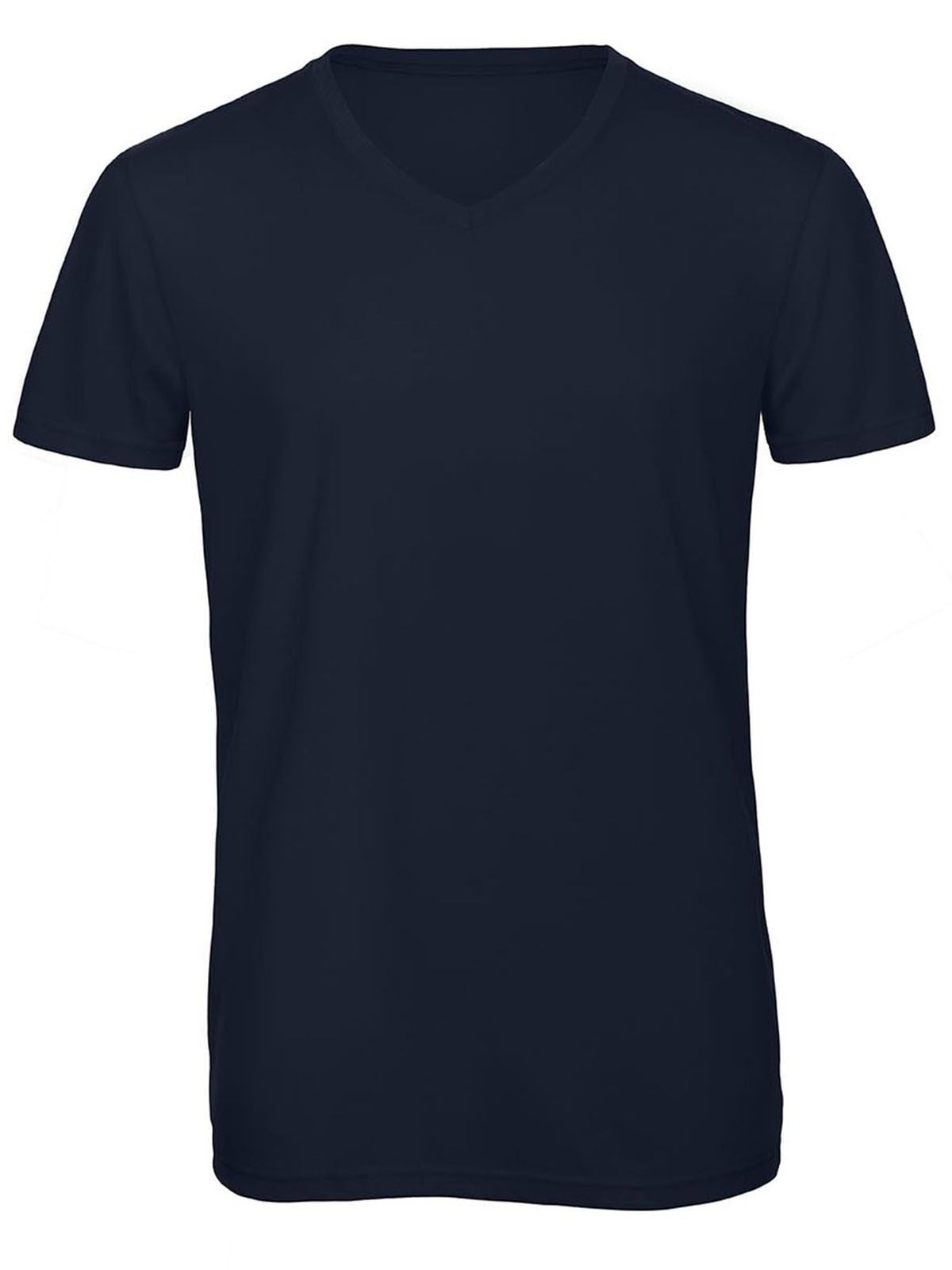 V Triblend Herren T-Shirt – B&C – Farbe Navy – individuell veredelbar