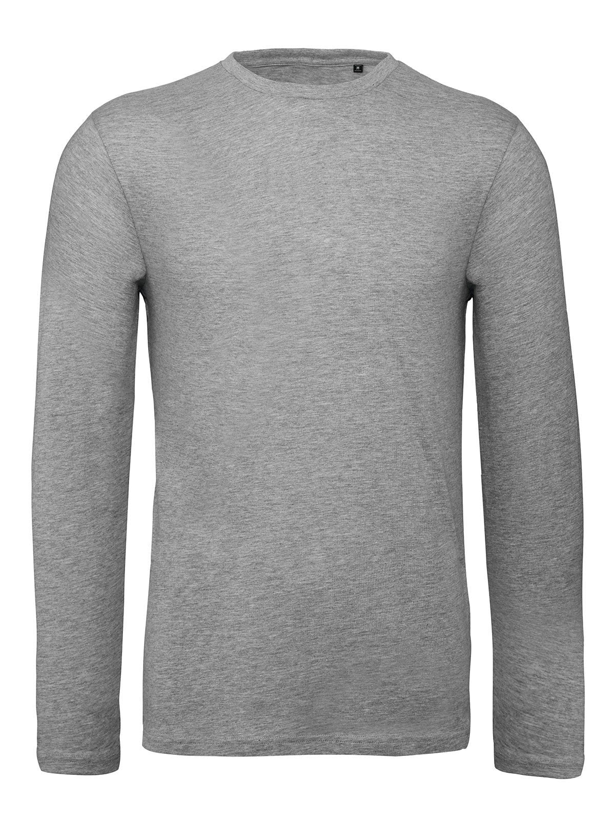 Inspire LSL T Herren T-Shirt – B&C – Farbe Sport Grau – individuell veredelbar