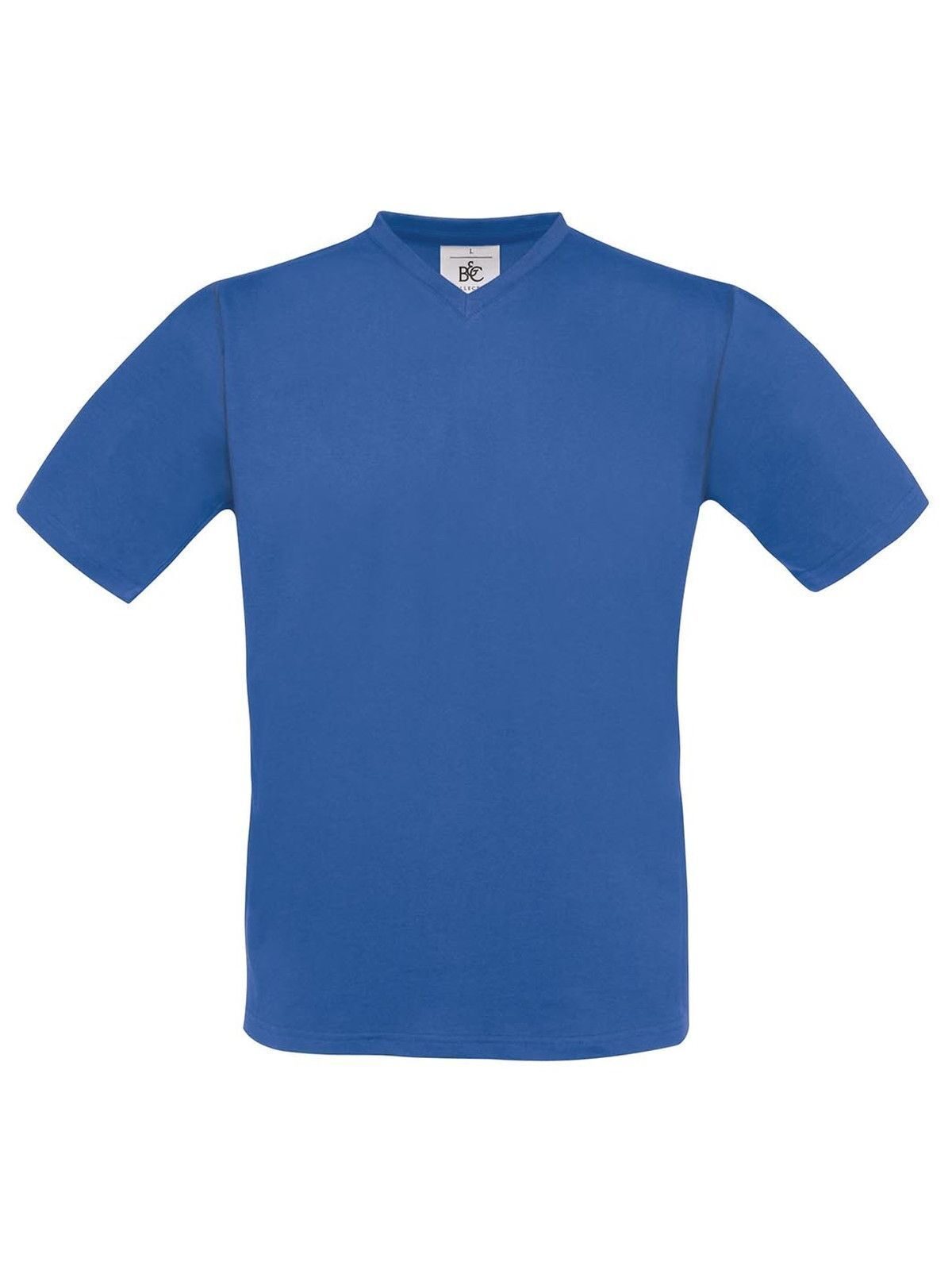 Exact V-Neck Herren T-Shirt – B&C – Farbe Royalblau – individuell veredelbar