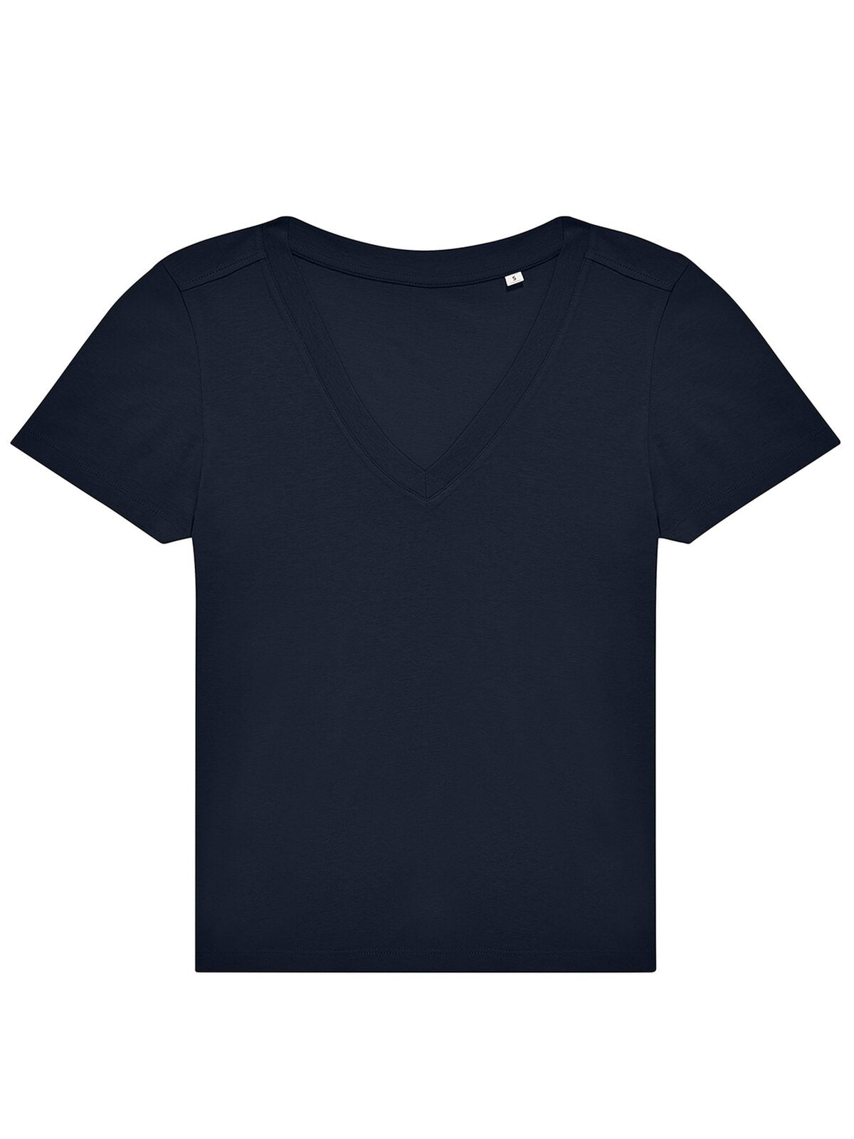 V Damen T-Shirt – B&C – Farbe Navy – individuell veredelbar