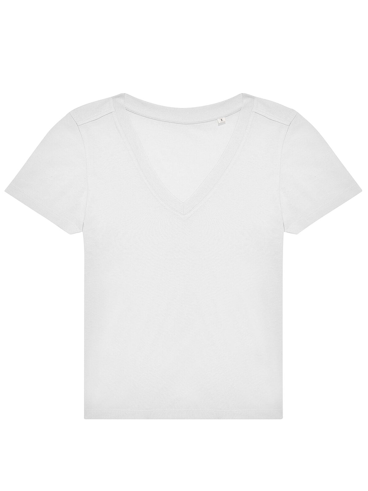 V Damen T-Shirt – B&C – Farbe Weiß – individuell veredelbar