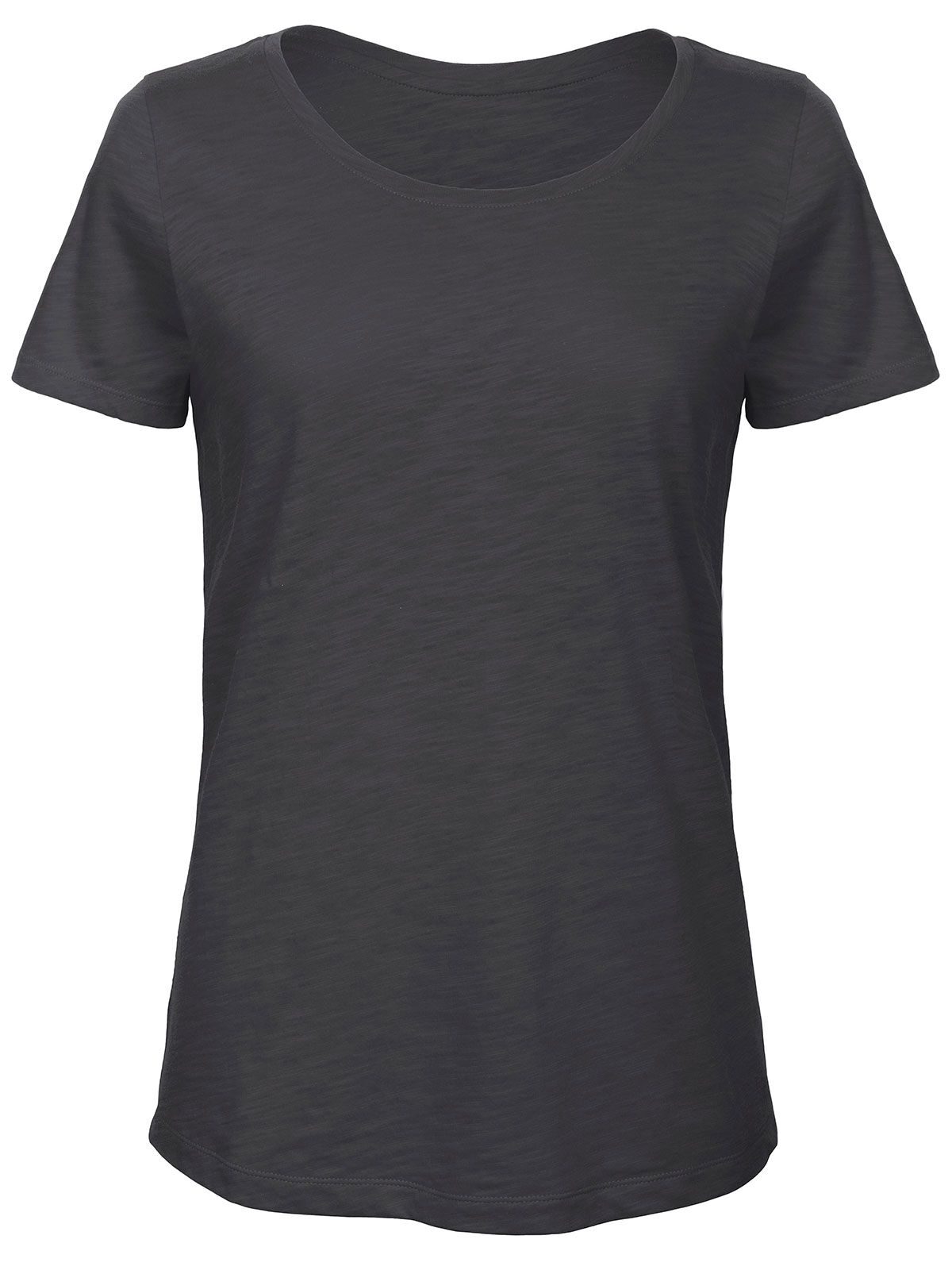 Inspire Slub T Damen T-Shirt – B&C – Farbe chic anthracite – individuell veredelbar