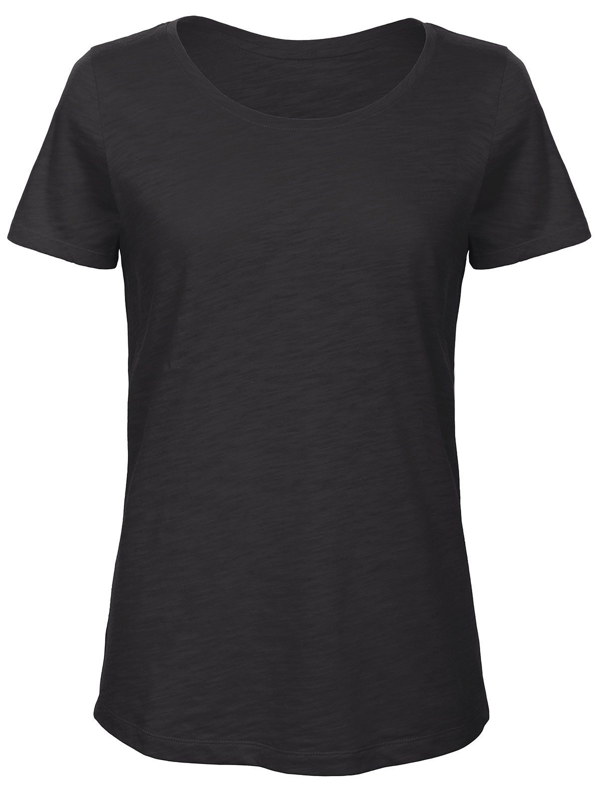 Inspire Slub T Damen T-Shirt – B&C – Farbe chic black – individuell veredelbar