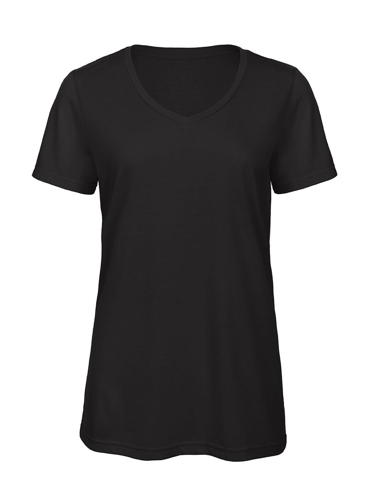 V Triblend Damen T-Shirt – B&C – Farbe Schwarz – individuell veredelbar