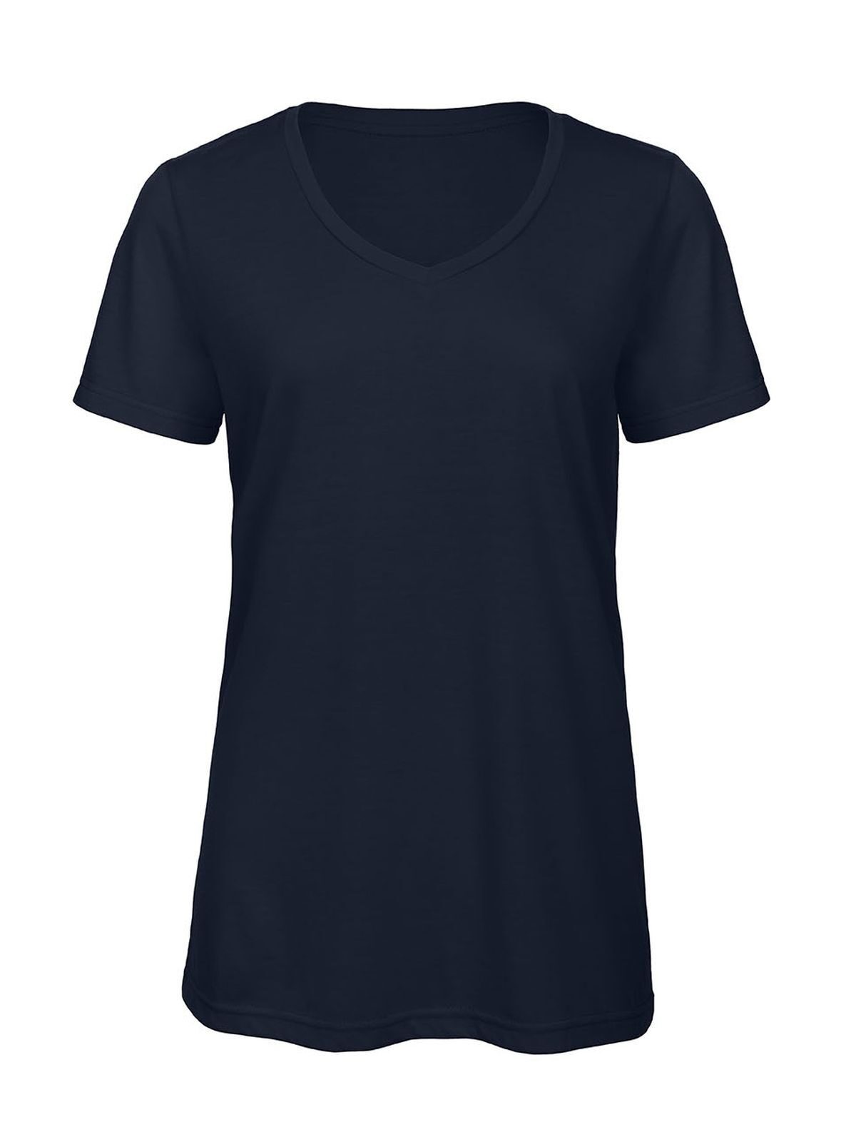 V Triblend Damen T-Shirt – B&C – Farbe Navy – individuell veredelbar