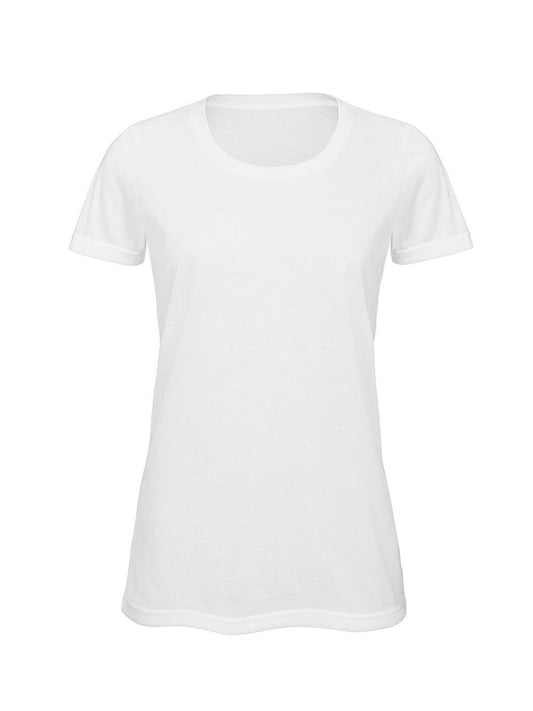 Sublimation Damen T-Shirt – B&C – Farbe Weiß – individuell veredelbar