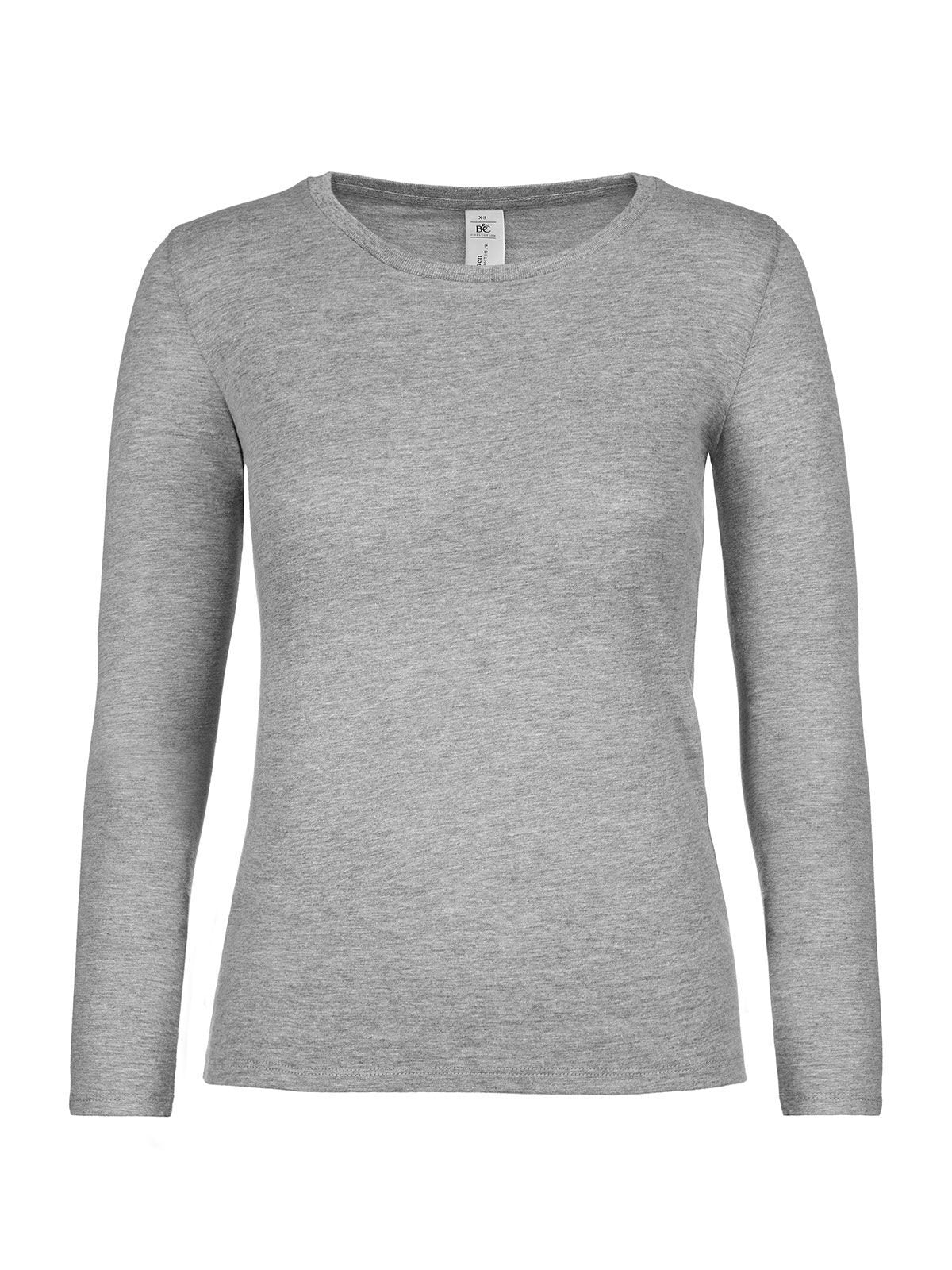LSL Damen T-Shirt – B&C – Farbe Sport Grau – individuell veredelbar