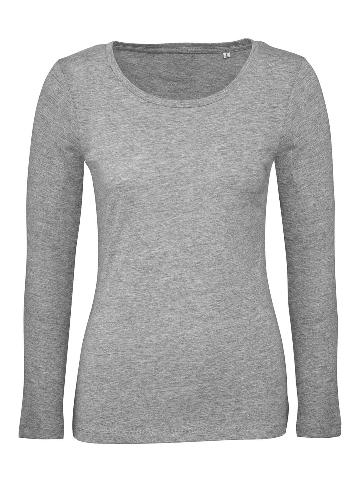 Inspire LSL T Damen T-Shirt – B&C – Farbe Sport Grau – individuell veredelbar