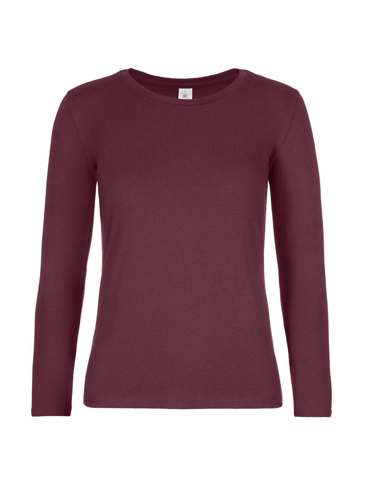 LSL Damen T-Shirt – B&C – Farbe Burgundy – individuell veredelbar