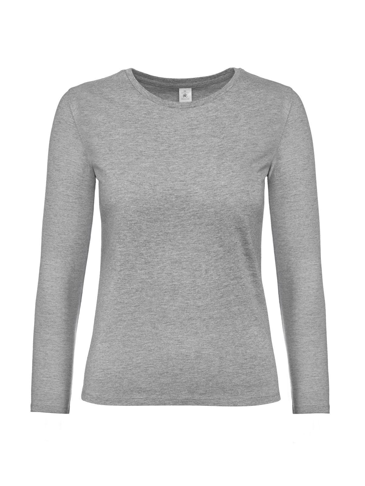 LSL Damen T-Shirt – B&C – Farbe Sport Grau – individuell veredelbar