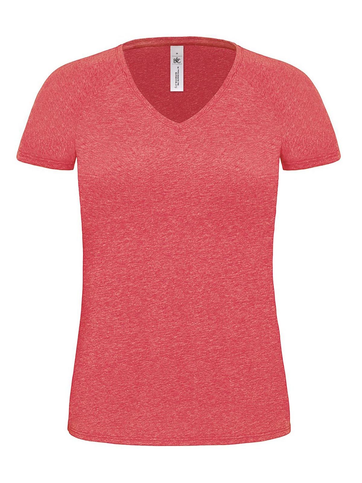 BLONDI DELUX WOM 65%P35%C T-Shirt – B&C – Farbe deluxe red – individuell veredelbar