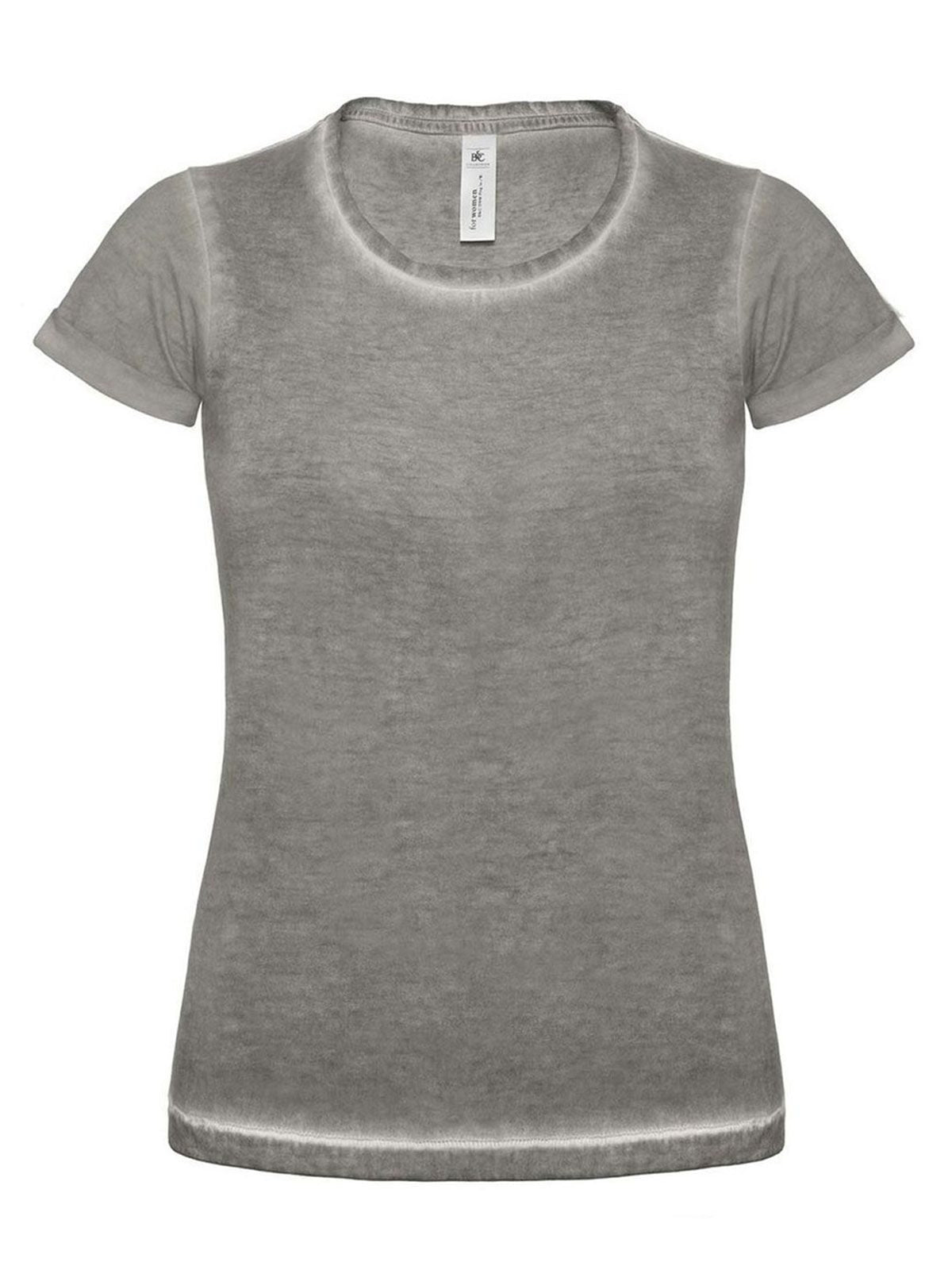 Dnm Plug In Damen T-Shirt – B&C – Farbe grey clash – individuell veredelbar