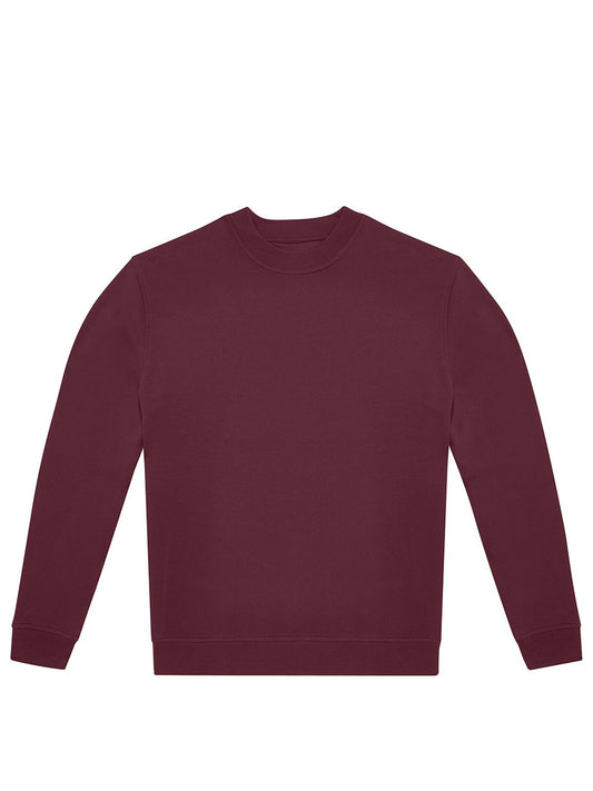 ID.332 Crew Herren Sweatshirt / Hoodie – B&C – Farbe Burgundy – individuell veredelbar