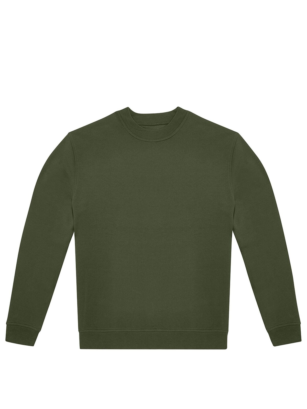 ID.332 Crew Herren Sweatshirt / Hoodie – B&C – Farbe urban khaki – individuell veredelbar
