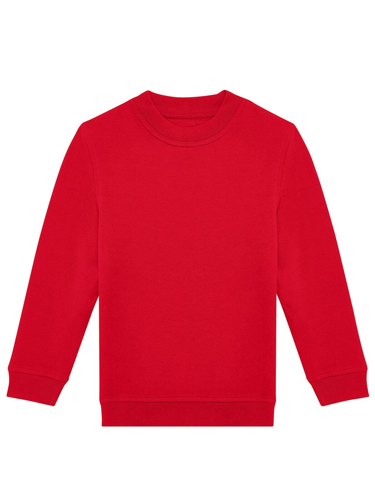 ID.332 Crew Kinder Sweatshirt / Hoodie – B&C – Farbe Rot – individuell veredelbar