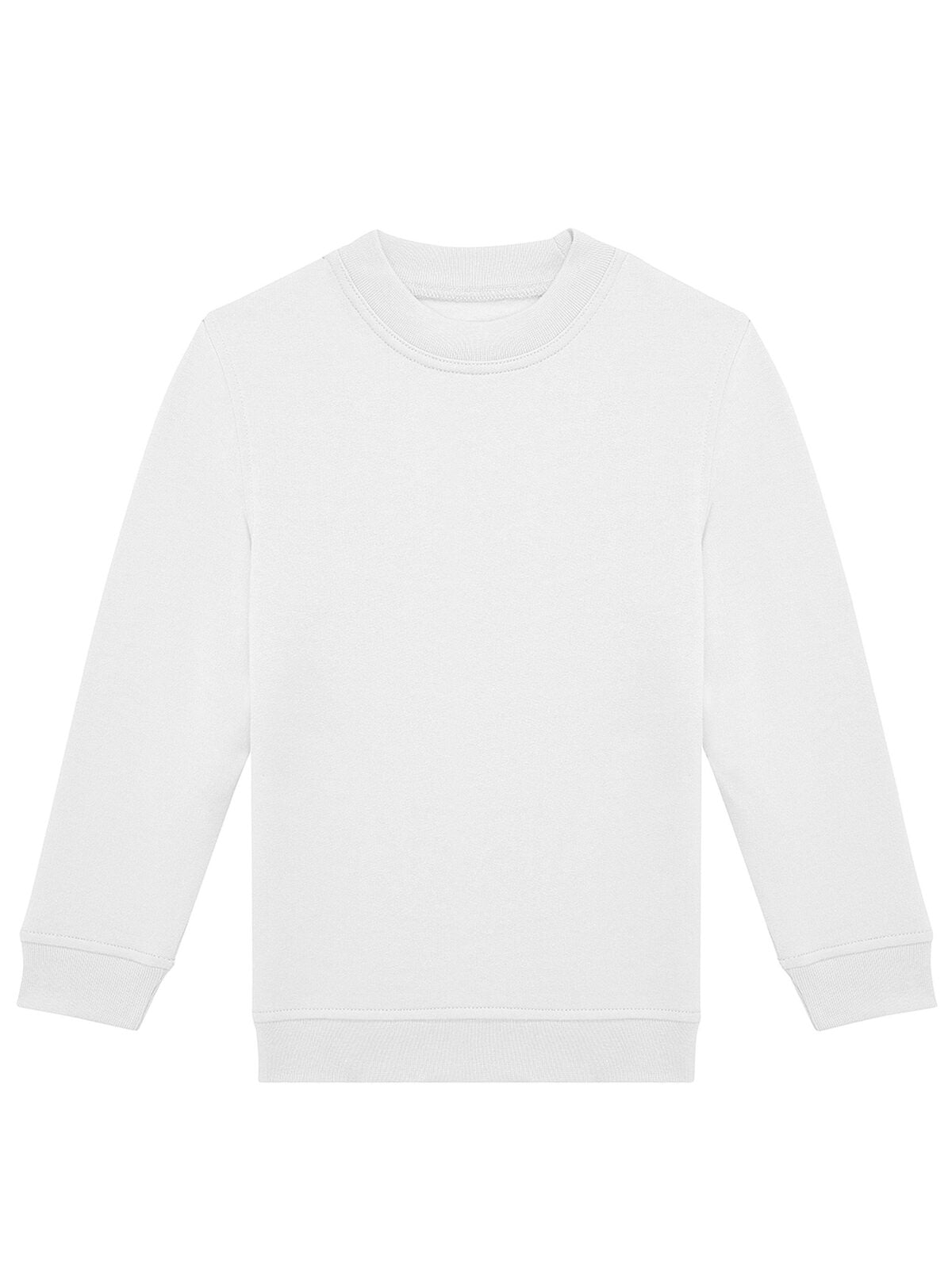 ID.332 Crew Kinder Sweatshirt / Hoodie – B&C – Farbe Weiß – individuell veredelbar