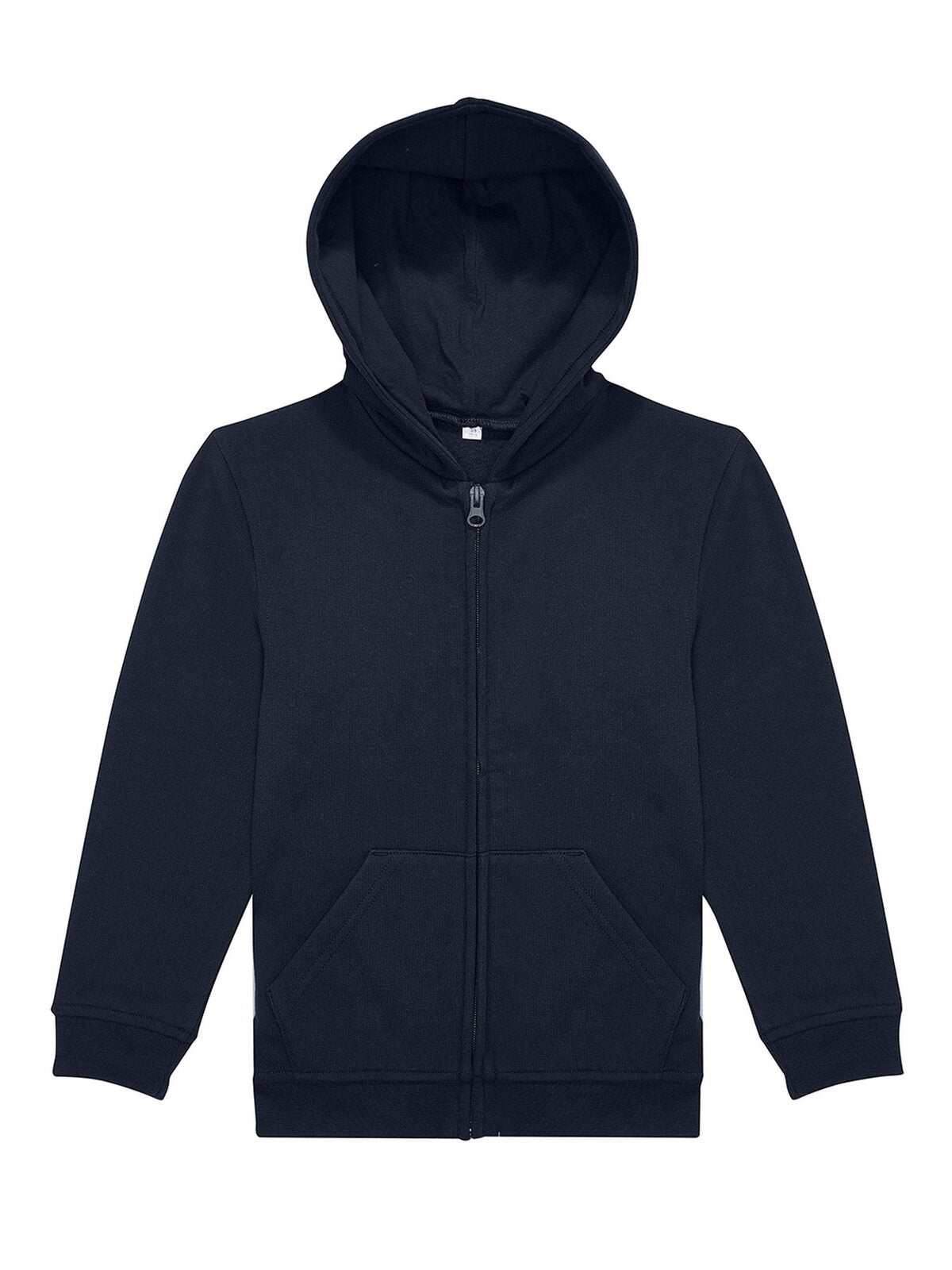 ID.334 Zip Hood Kinder Sweatshirt / Hoodie – B&C – Farbe Navy – individuell veredelbar
