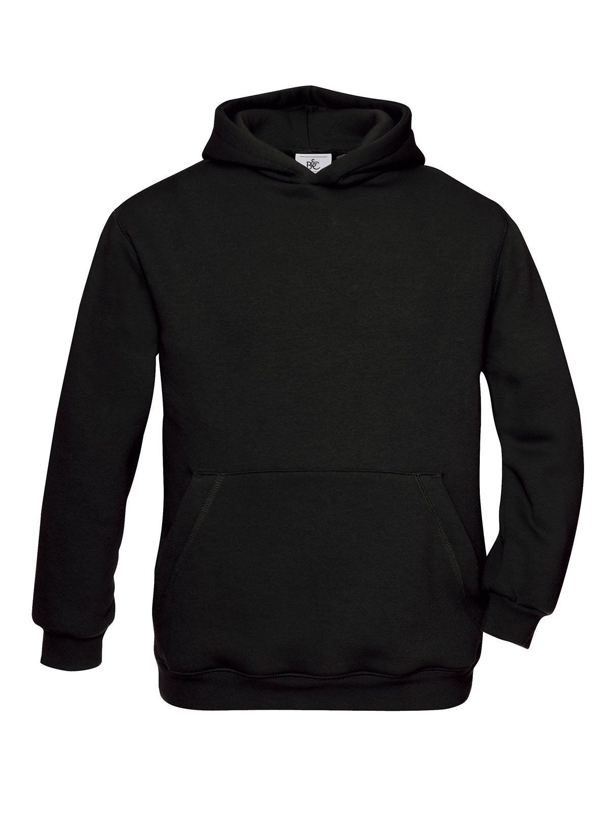 Hooded Kinder Sweatshirt / Hoodie – B&C – Farbe Schwarz – individuell veredelbar