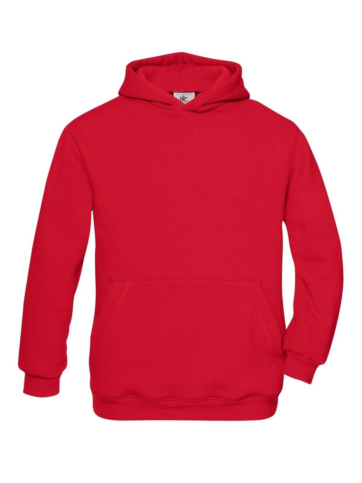 Hooded Kinder Sweatshirt / Hoodie – B&C – Farbe Rot – individuell veredelbar