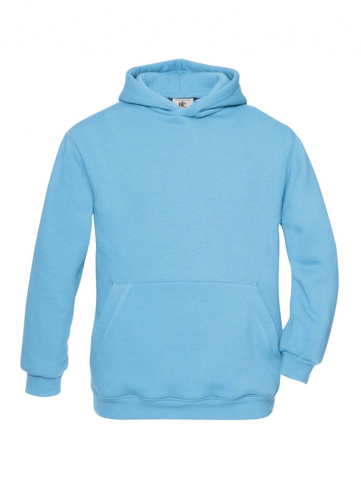 Hooded Kinder Sweatshirt / Hoodie – B&C – Farbe very turquoise – individuell veredelbar