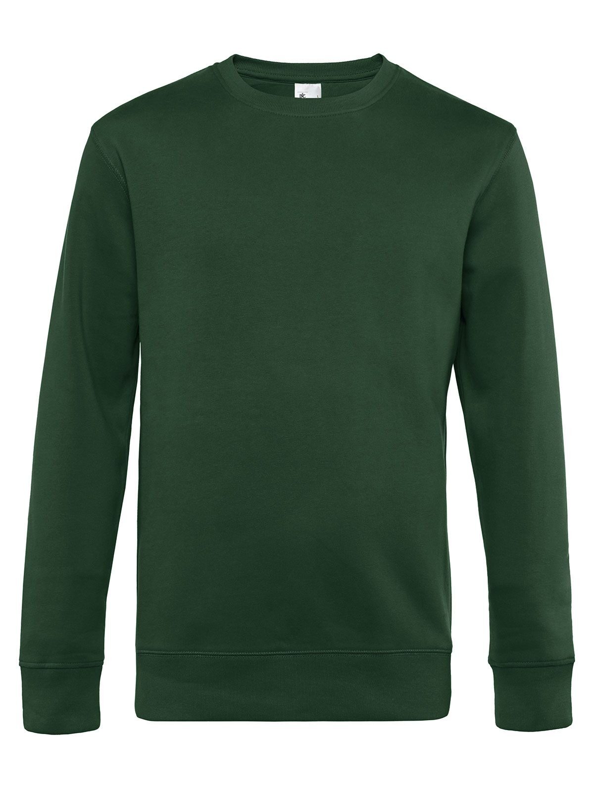 KING Crew Neck Herren Sweatshirt / Hoodie – B&C – Farbe bottle green – individuell veredelbar