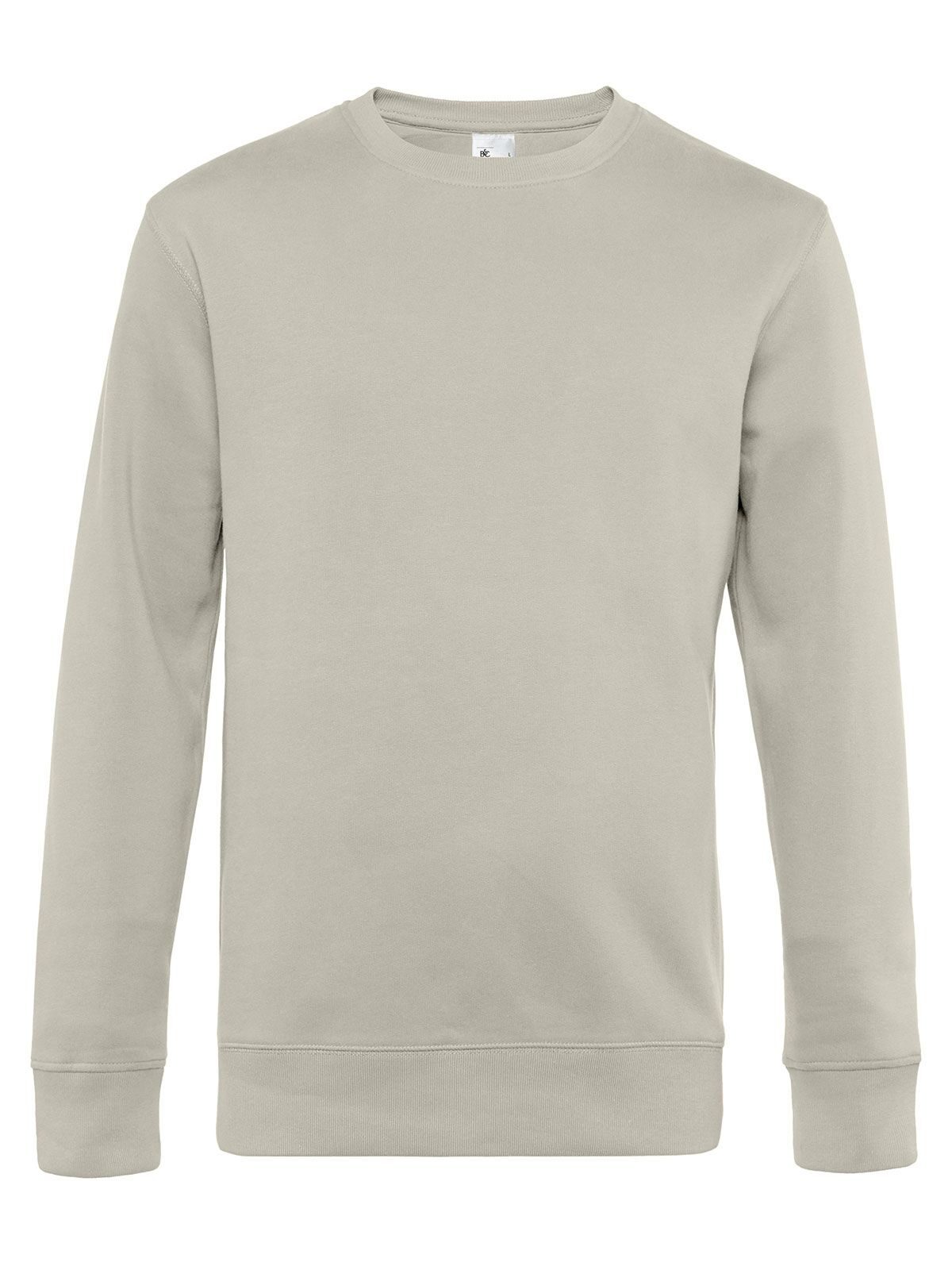 KING Crew Neck Herren Sweatshirt / Hoodie – B&C – Farbe grey fog – individuell veredelbar