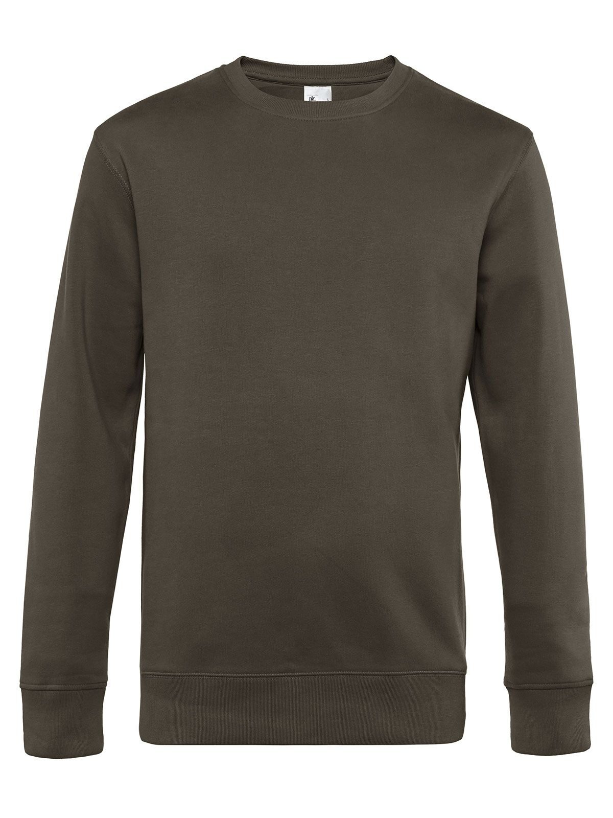 KING Crew Neck Herren Sweatshirt / Hoodie – B&C – Farbe Khaki – individuell veredelbar