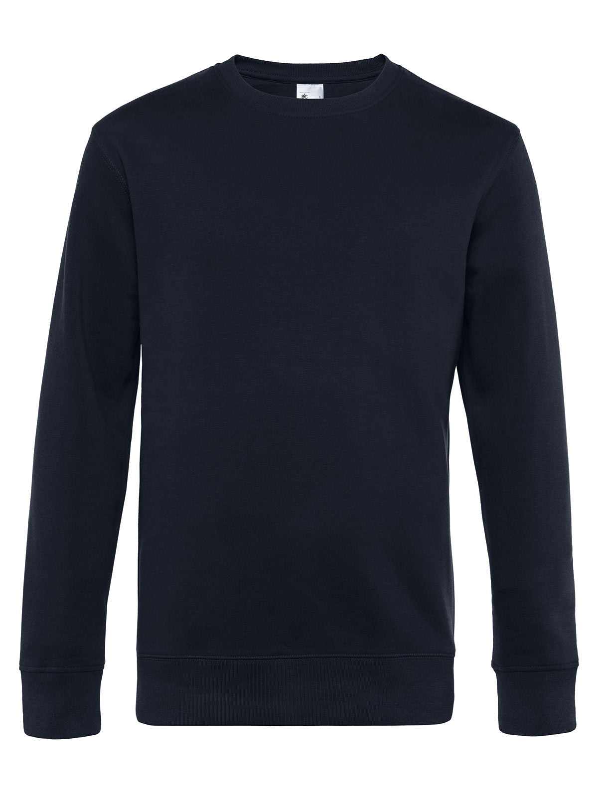 KING Crew Neck Herren Sweatshirt / Hoodie – B&C – Farbe Navy – individuell veredelbar