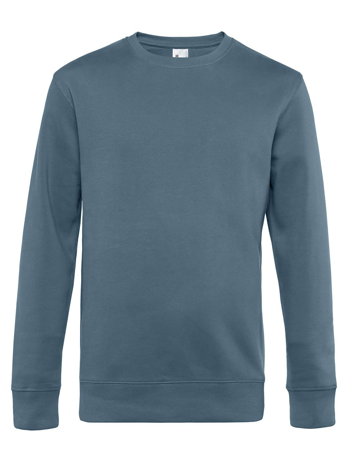 KING Crew Neck Herren Sweatshirt / Hoodie – B&C – Farbe nordic blue – individuell veredelbar