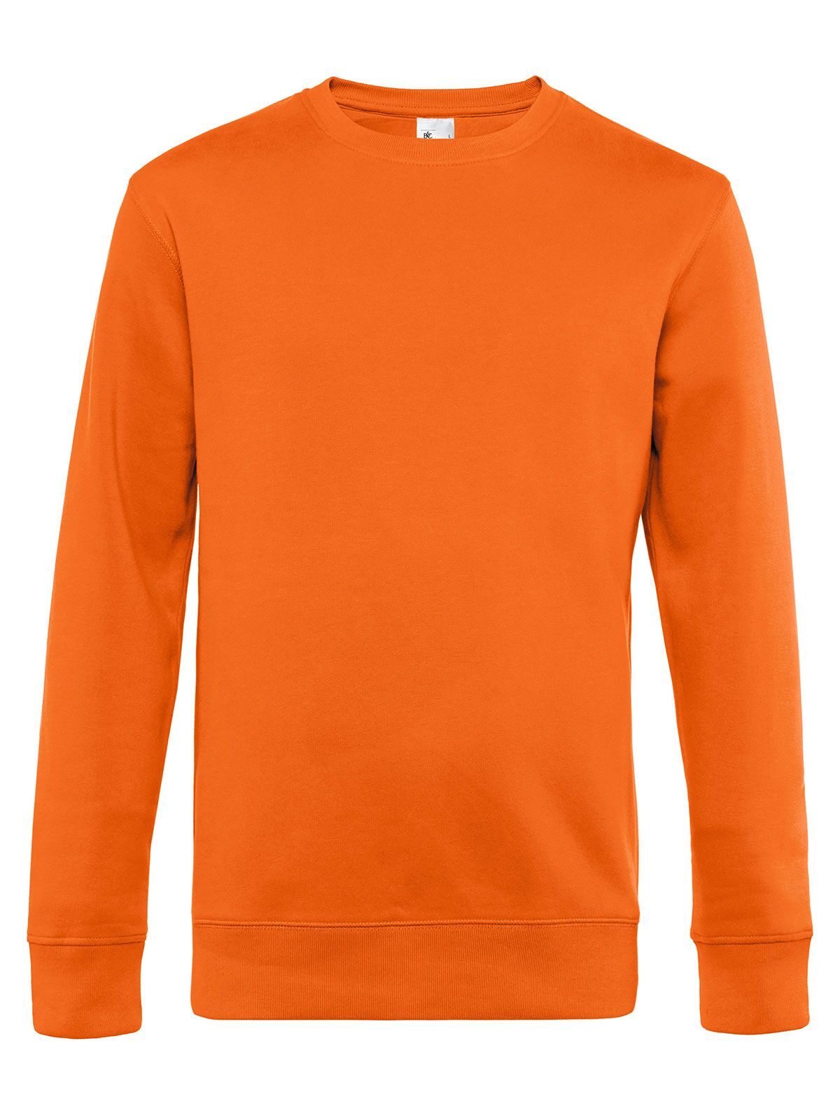 KING Crew Neck Herren Sweatshirt / Hoodie – B&C – Farbe pure orange – individuell veredelbar