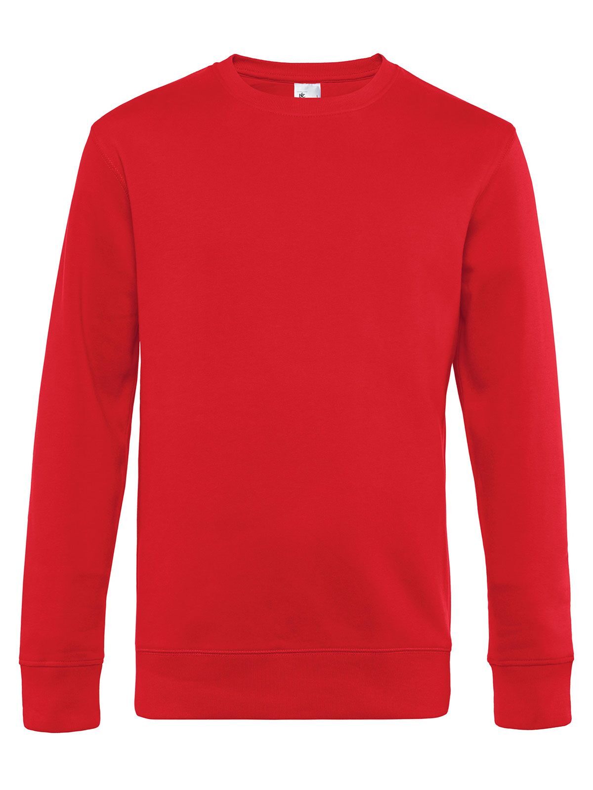 KING Crew Neck Herren Sweatshirt / Hoodie – B&C – Farbe Rot – individuell veredelbar
