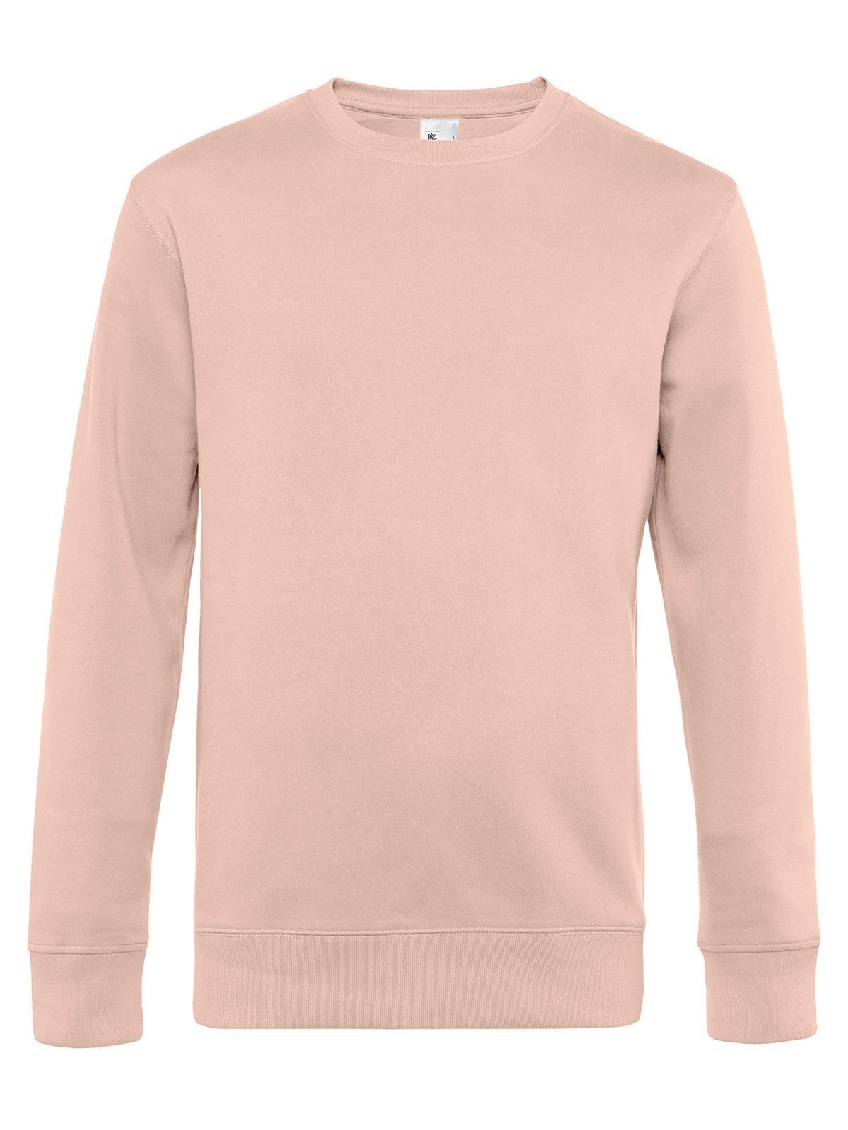 KING Crew Neck Herren Sweatshirt / Hoodie – B&C – Farbe soft rose – individuell veredelbar