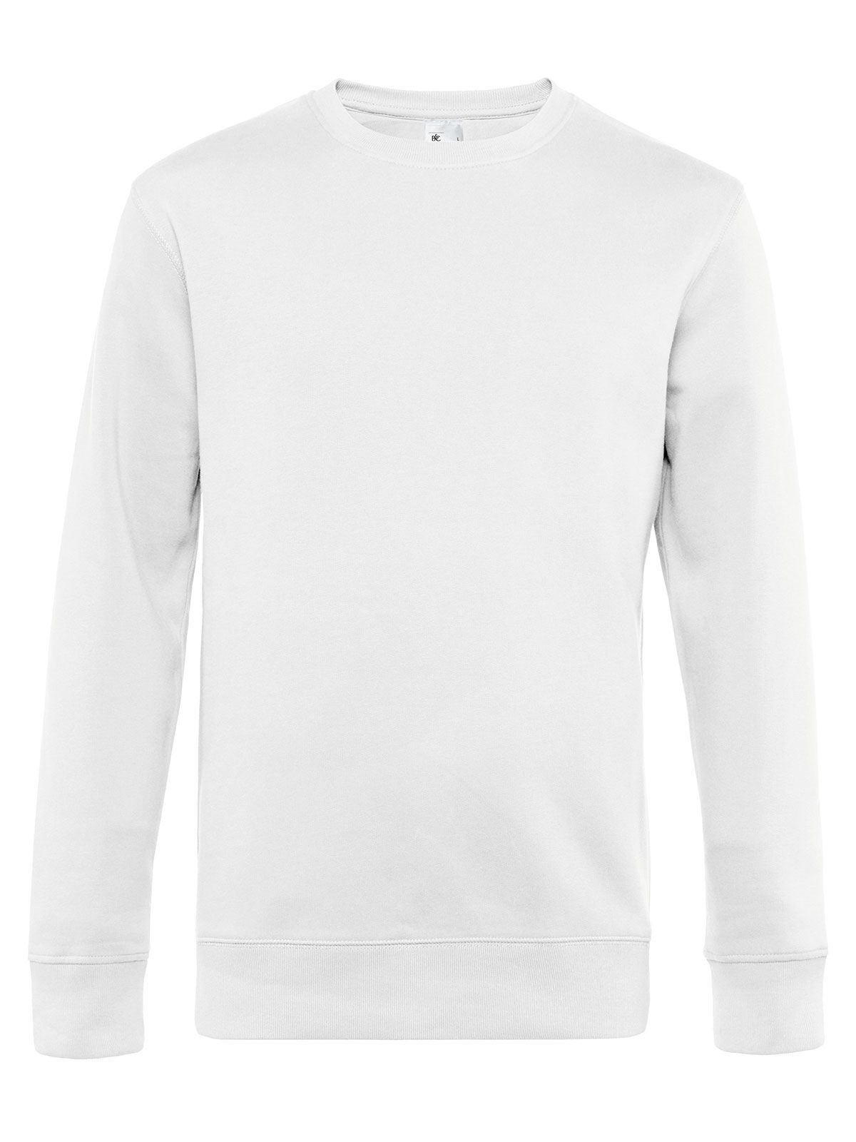 KING Crew Neck Herren Sweatshirt / Hoodie – B&C – Farbe Weiß – individuell veredelbar