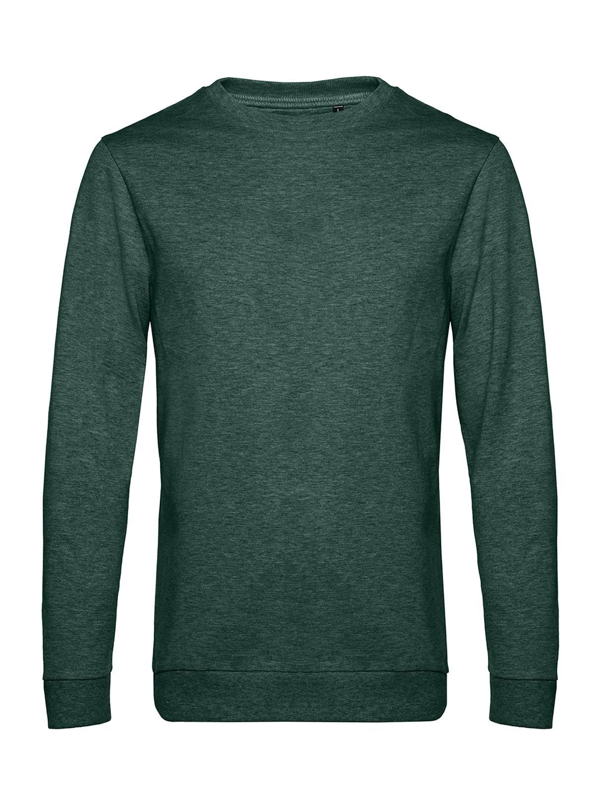 In Sweatshirt / Hoodie – B&C – Farbe heather dark green – individuell veredelbar