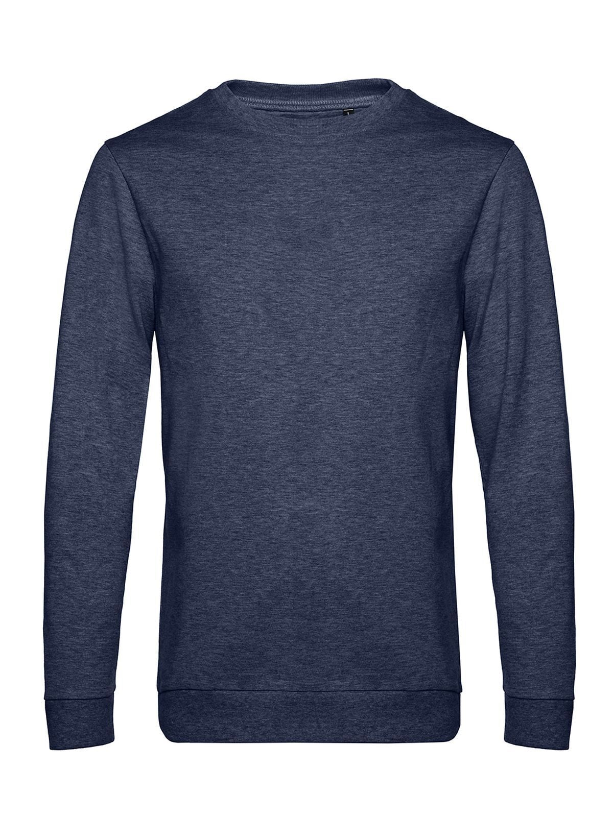 In Sweatshirt / Hoodie – B&C – Farbe heather navy – individuell veredelbar