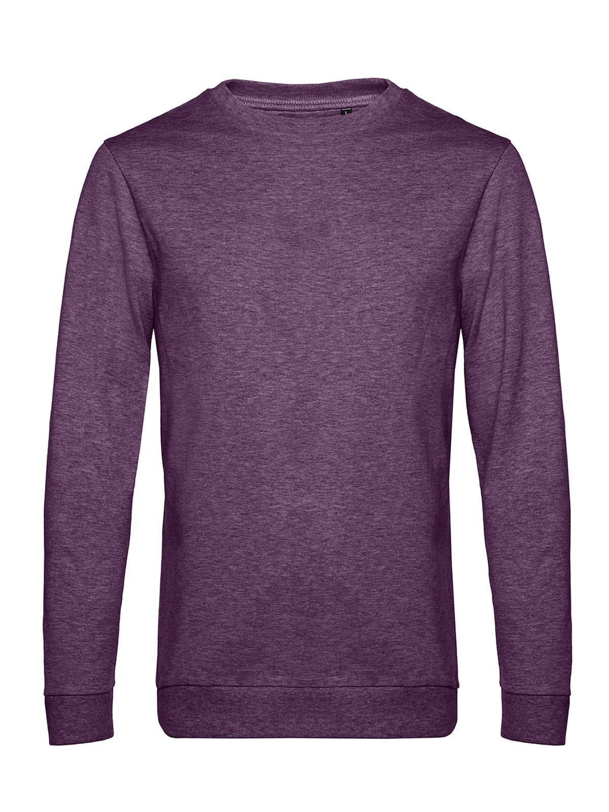 In Sweatshirt / Hoodie – B&C – Farbe heather purple – individuell veredelbar