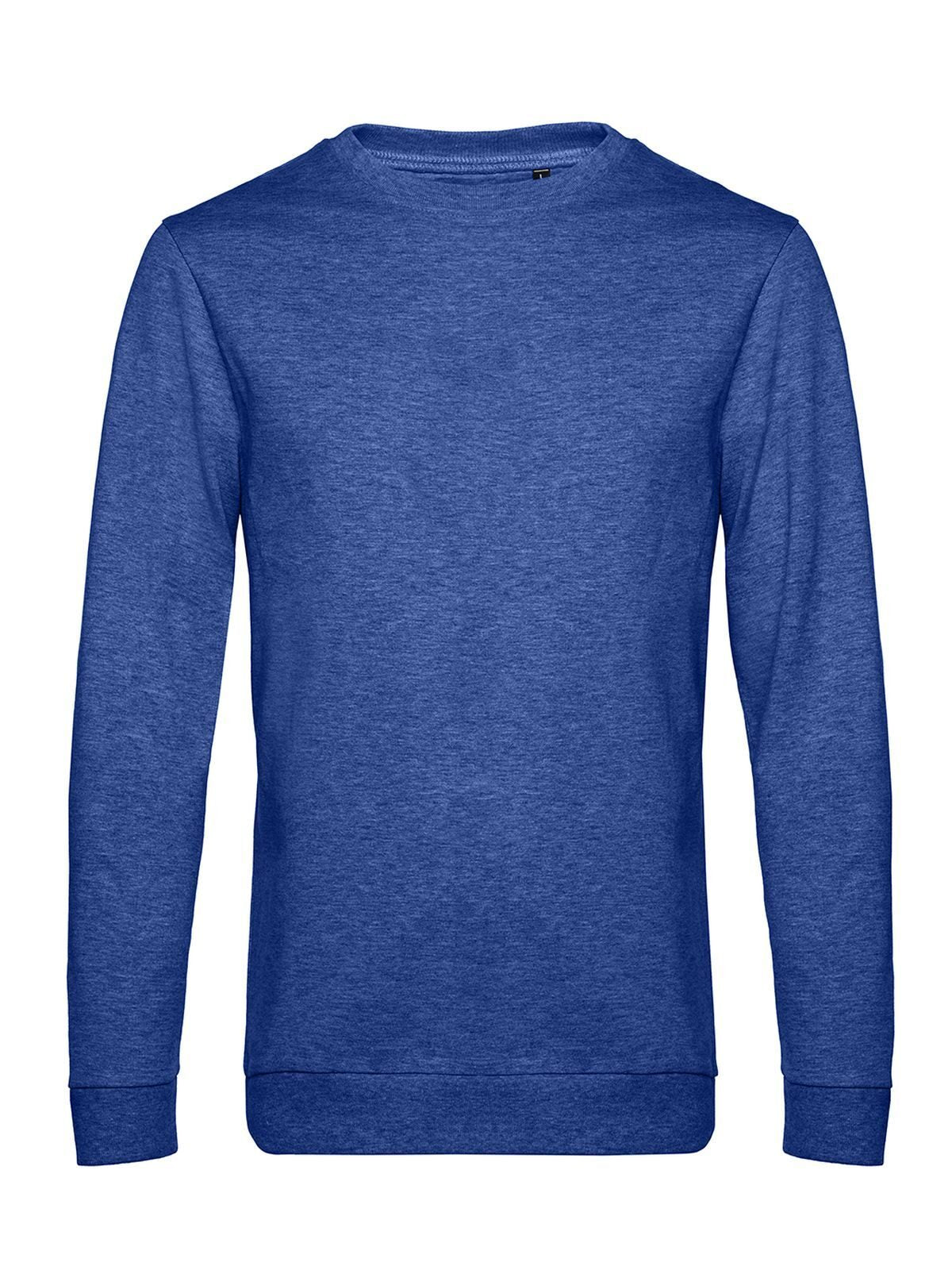 In Sweatshirt / Hoodie – B&C – Farbe heather royal blue – individuell veredelbar