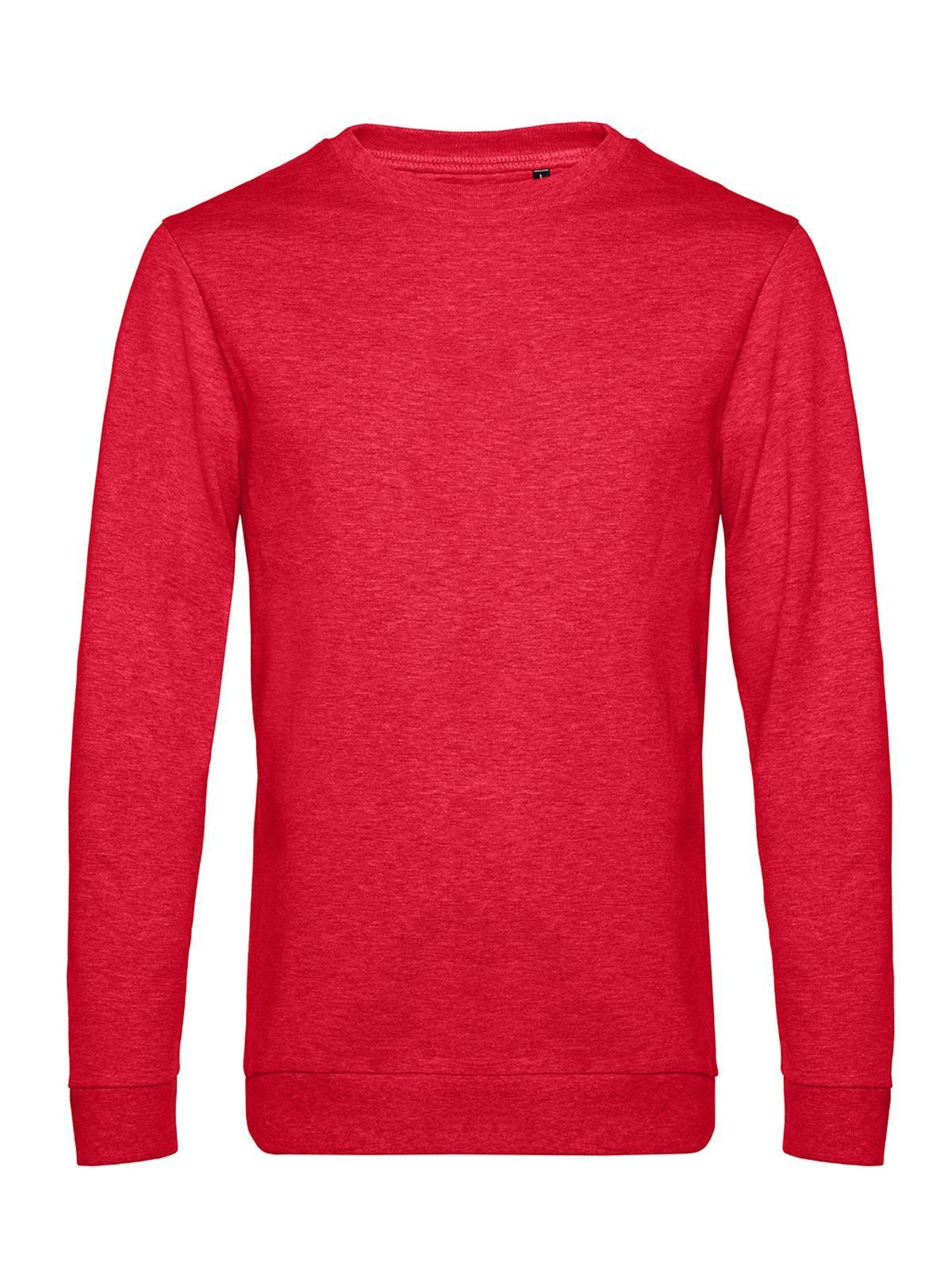 In Sweatshirt / Hoodie – B&C – Farbe heather red – individuell veredelbar