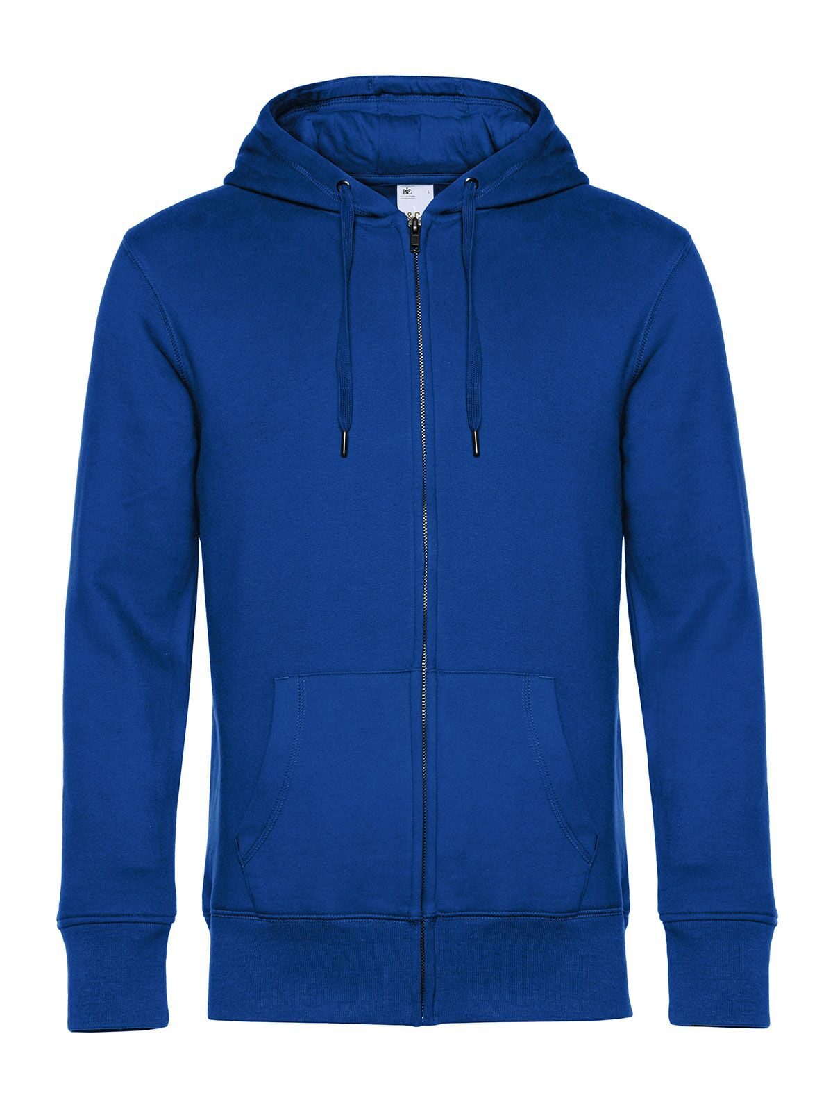 KING Zipped Hood Herren Sweatshirt / Hoodie – B&C – Farbe Royalblau – individuell veredelbar