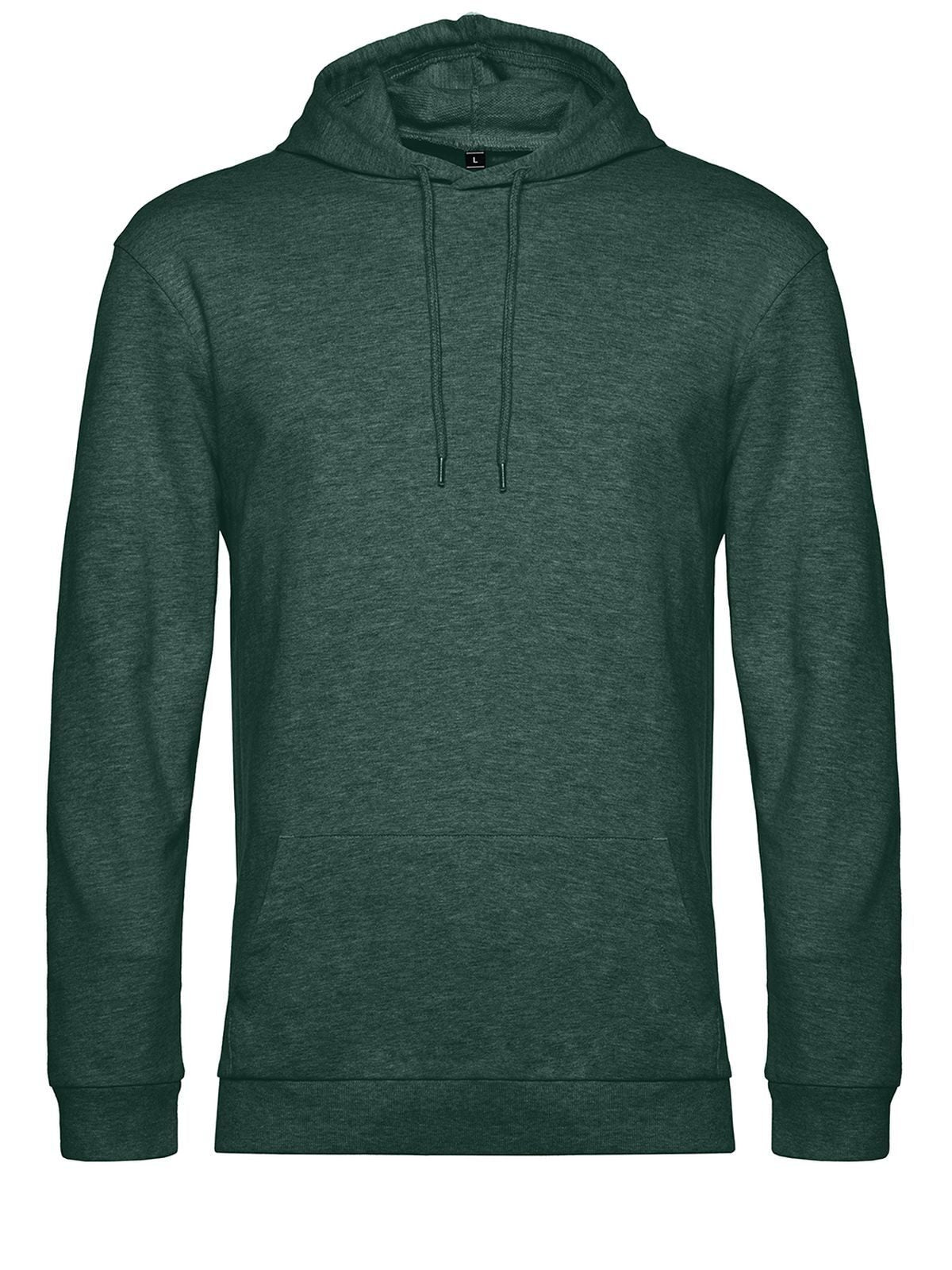 Sweatshirt / Hoodie – B&C – Farbe heather dark green – individuell veredelbar
