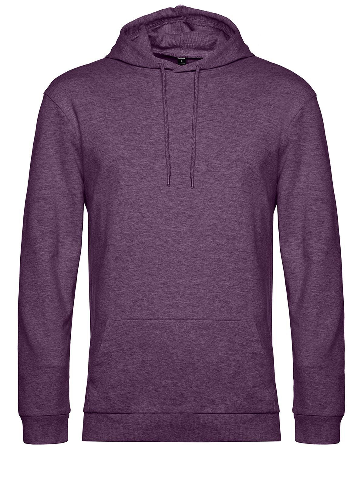 Sweatshirt / Hoodie – B&C – Farbe heather purple – individuell veredelbar