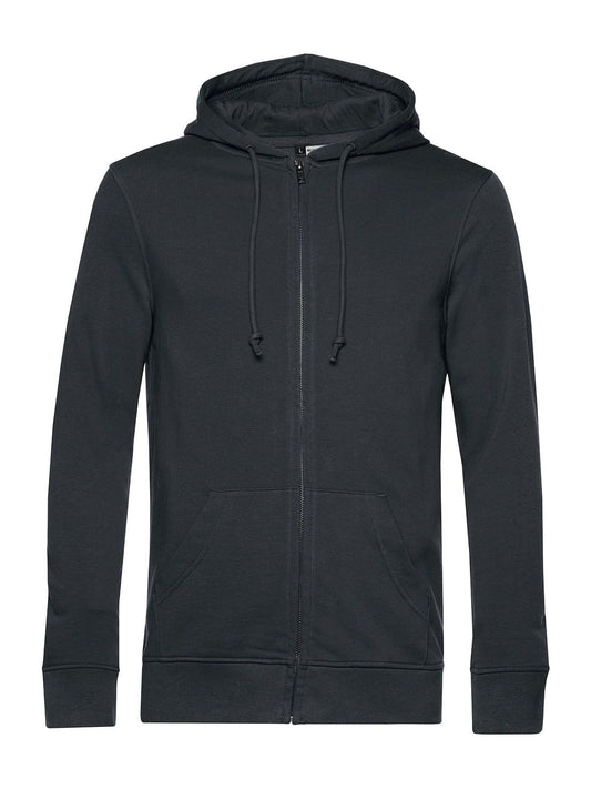 Inspire Zipped Hood Herren Sweatshirt / Hoodie – B&C – Farbe asphalt – individuell veredelbar