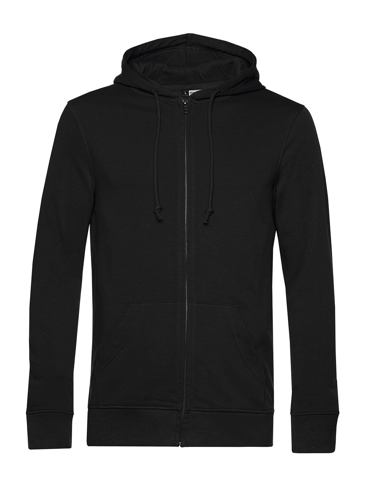 Inspire Zipped Hood Herren Sweatshirt / Hoodie – B&C – Farbe black pure – individuell veredelbar