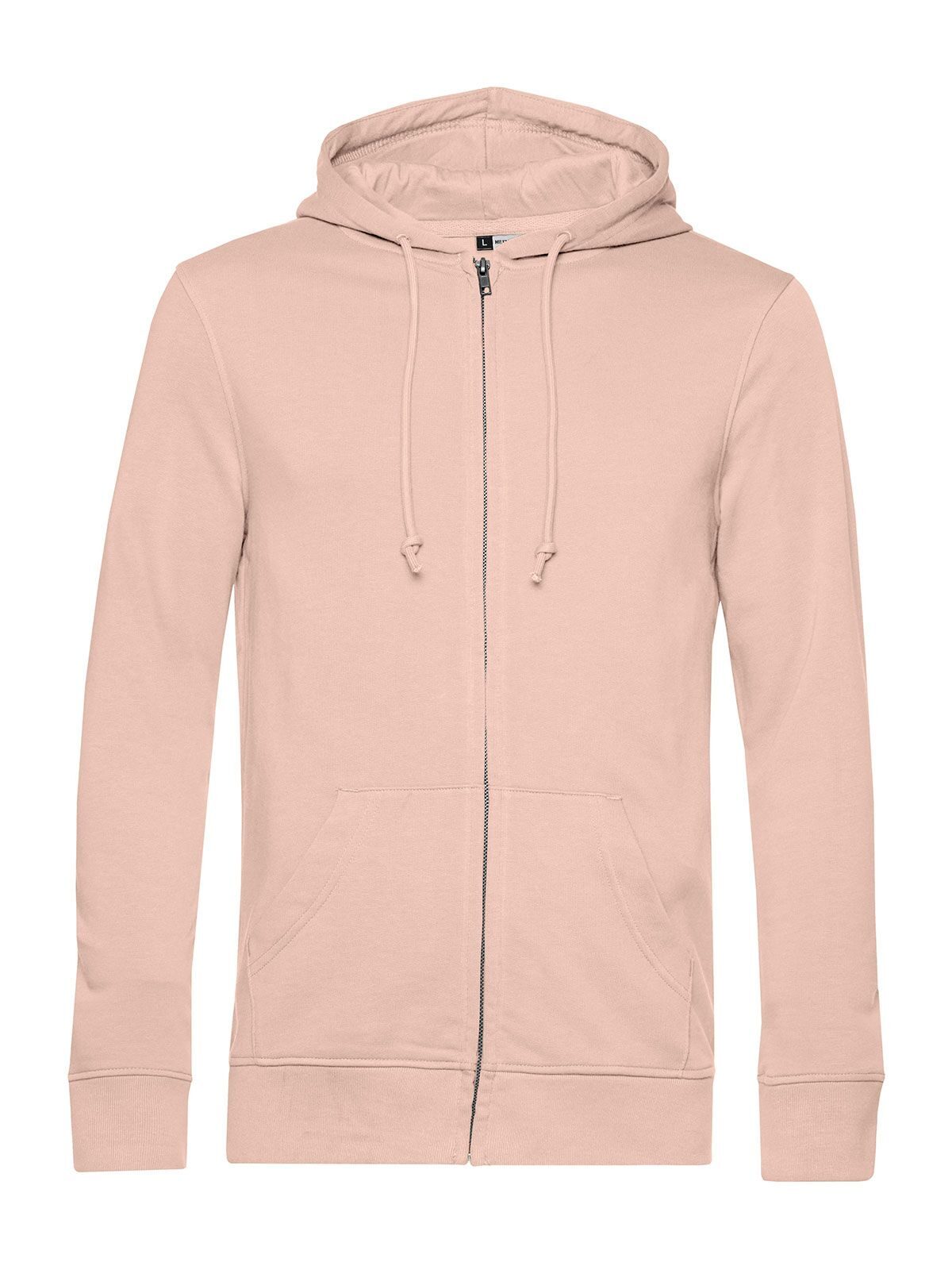 Inspire Zipped Hood Herren Sweatshirt / Hoodie – B&C – Farbe soft rose – individuell veredelbar