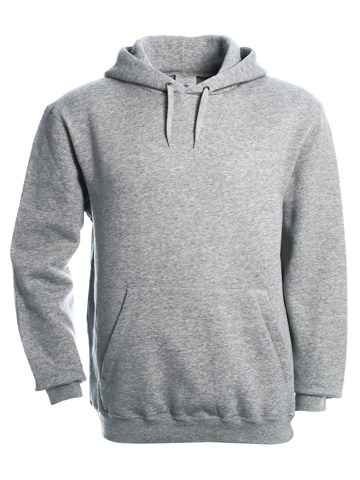 Hooded Herren Sweatshirt / Hoodie – B&C – Farbe heather grey – individuell veredelbar