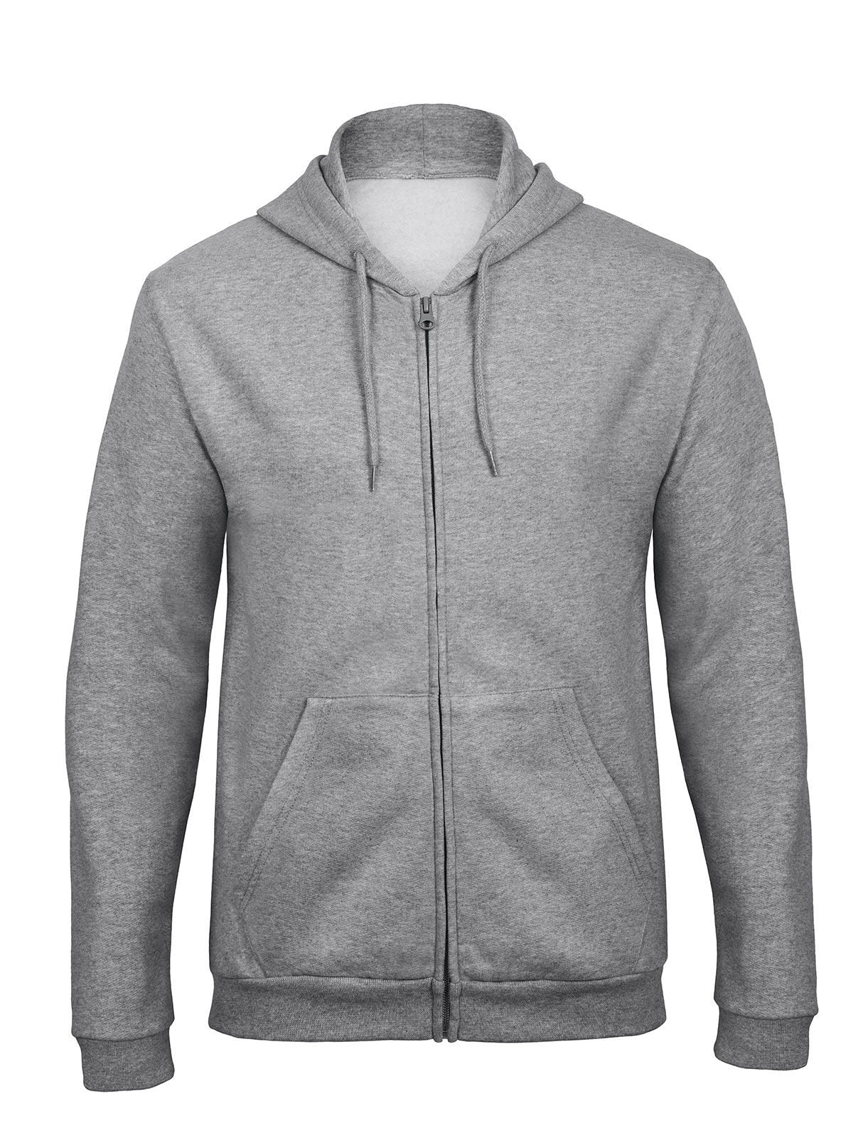 ID.205 50/50 Herren Sweatshirt / Hoodie – B&C – Farbe heather grey – individuell veredelbar