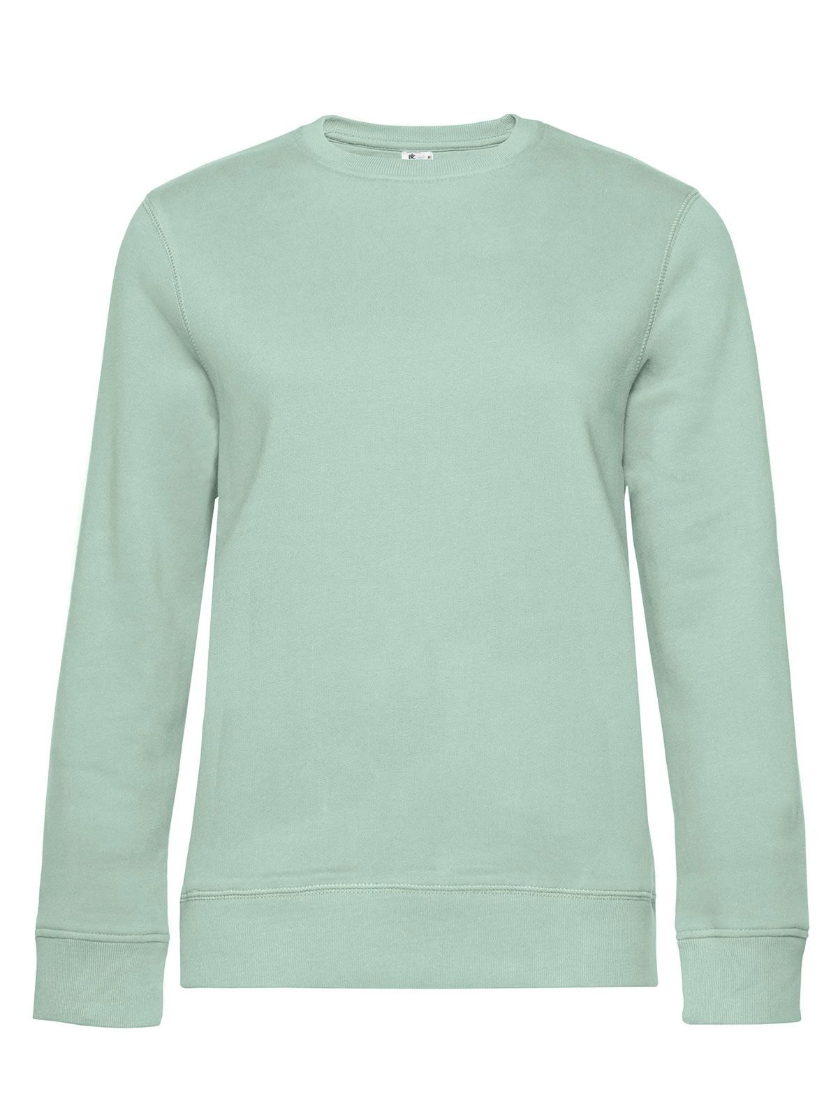 QUEEN Crew Neck Damen Sweatshirt / Hoodie – B&C – Farbe aqua green – individuell veredelbar