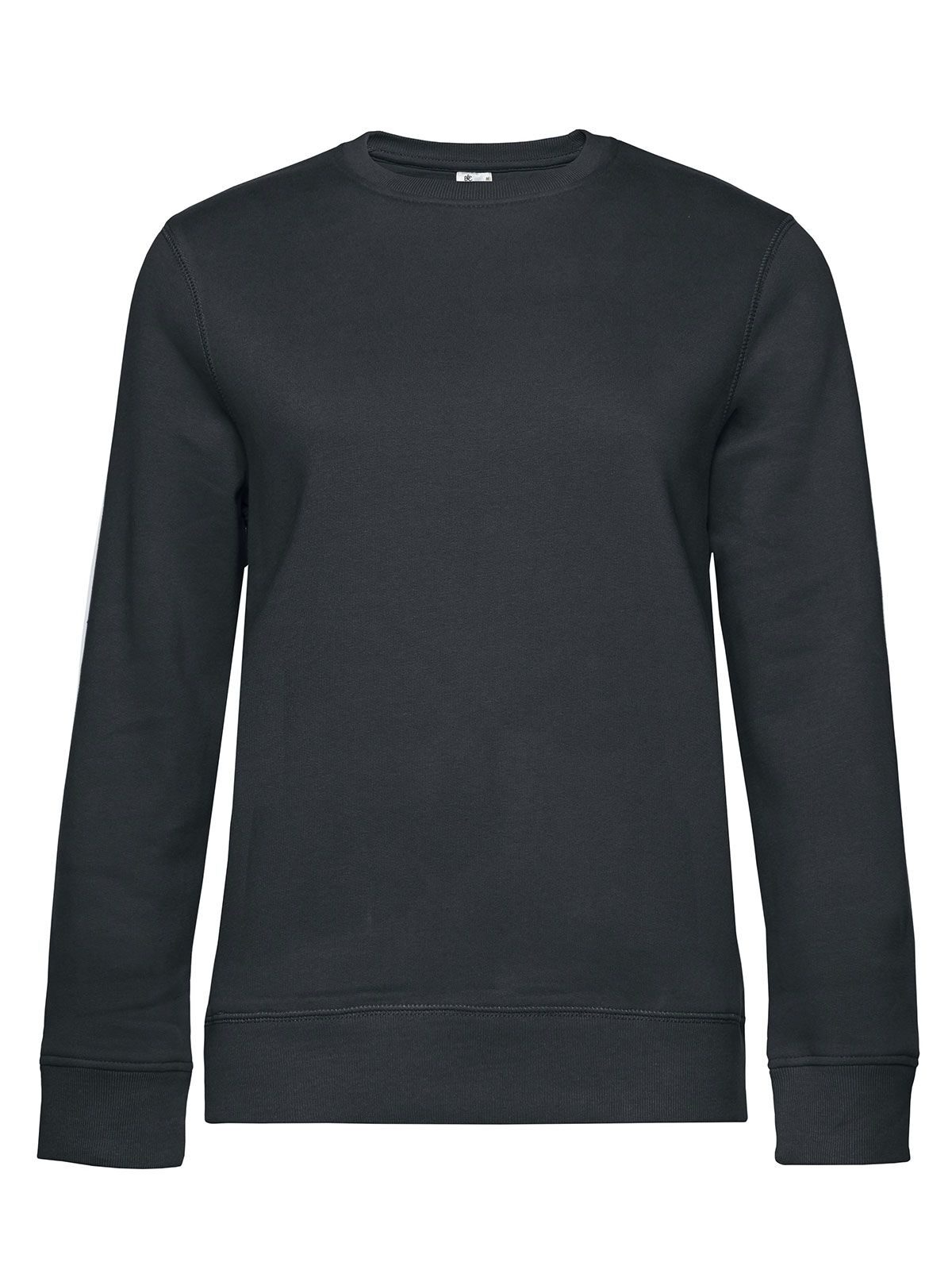 QUEEN Crew Neck Damen Sweatshirt / Hoodie – B&C – Farbe asphalt – individuell veredelbar