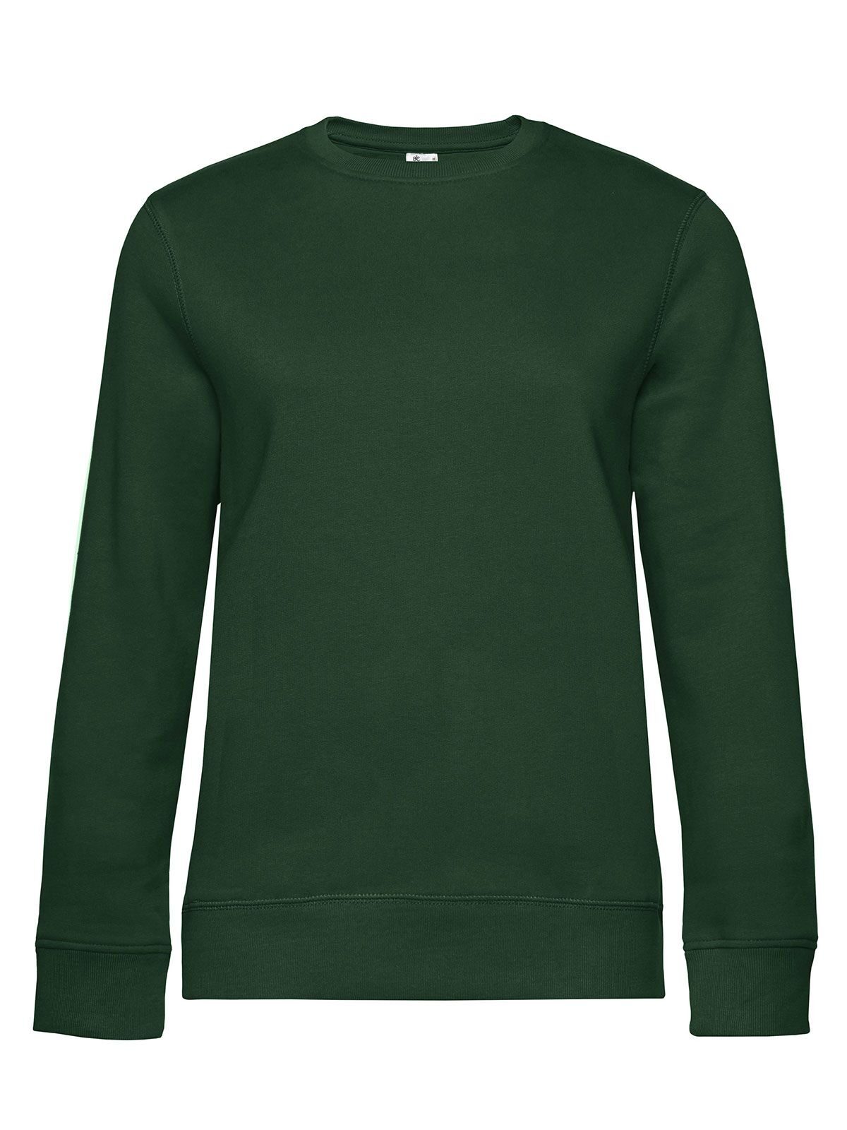 QUEEN Crew Neck Damen Sweatshirt / Hoodie – B&C – Farbe bottle green – individuell veredelbar